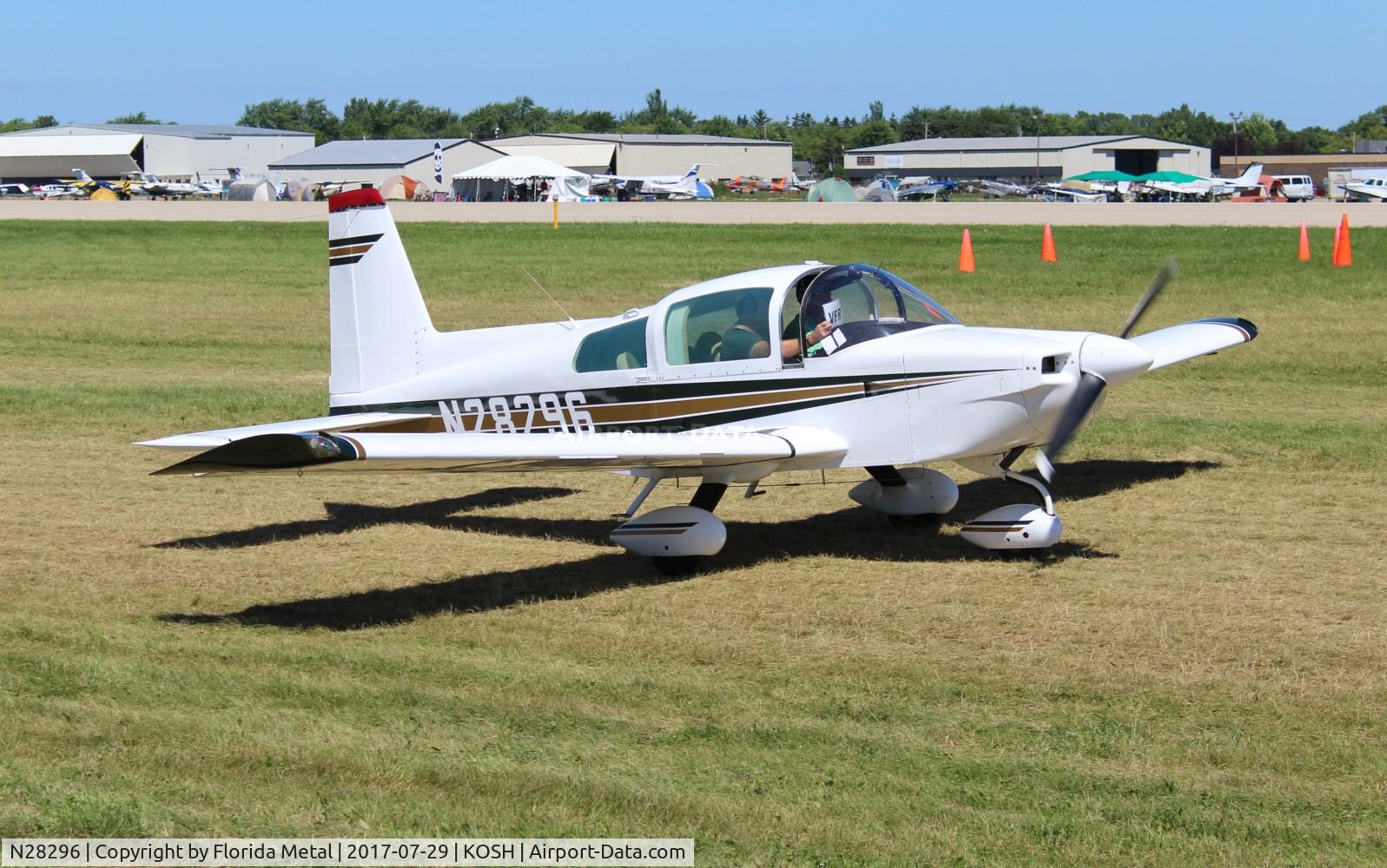 N28296, 1977 Grumman American AA-5B Tiger C/N AA5B0534, EAA OSH 2017
