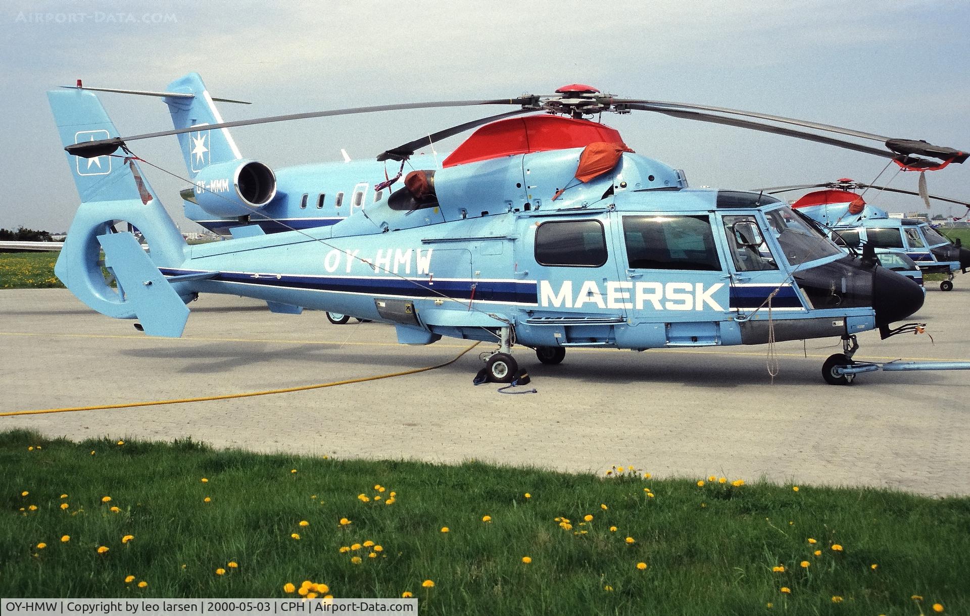 OY-HMW, 1993 Eurocopter AS.365 N2 Dauphin C/N 6448, Copenhagen 3.5.2000