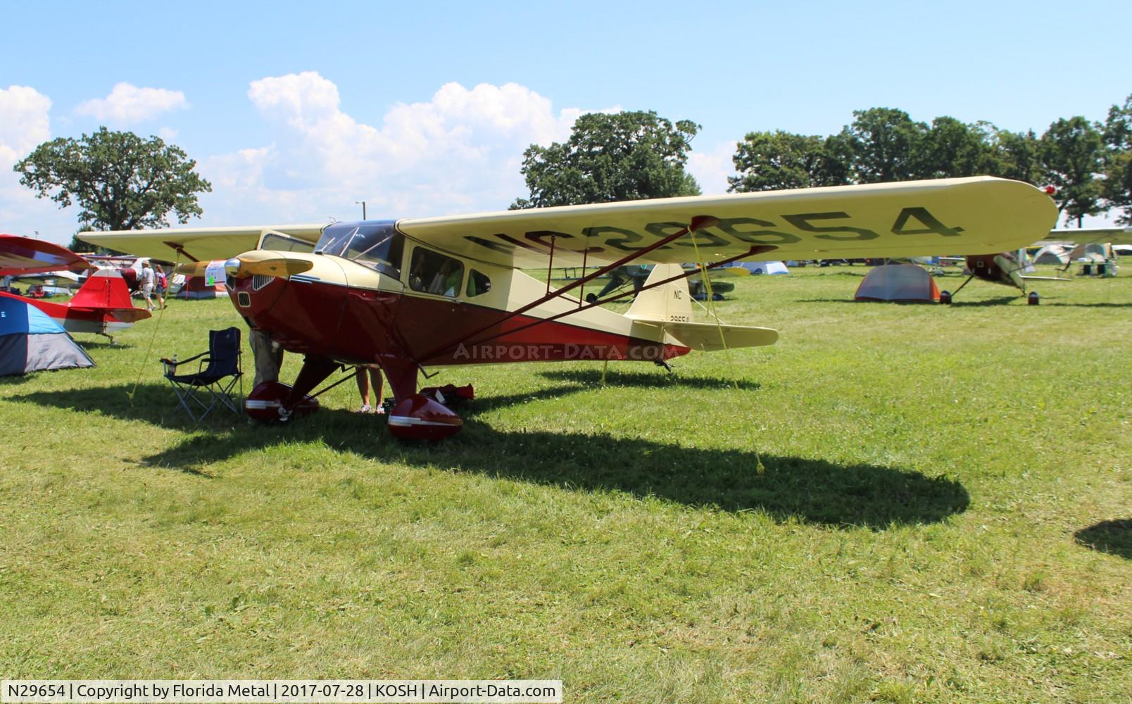 N29654, 1941 Taylorcraft BC12-65 C/N 2542, EAA OSH 2017
