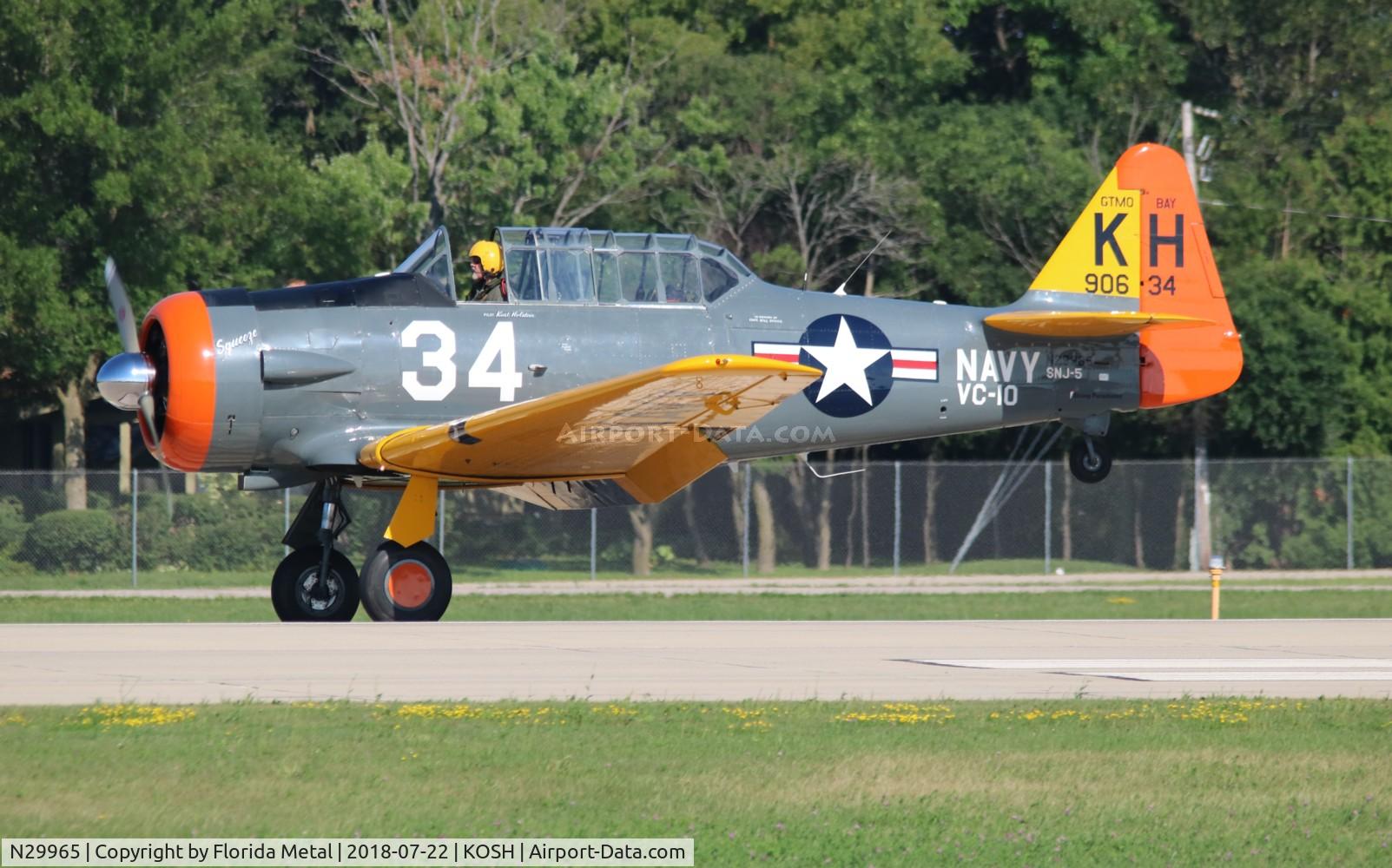 N29965, 1944 North American AT-6D Texan C/N 90634, EAA OSH 2018