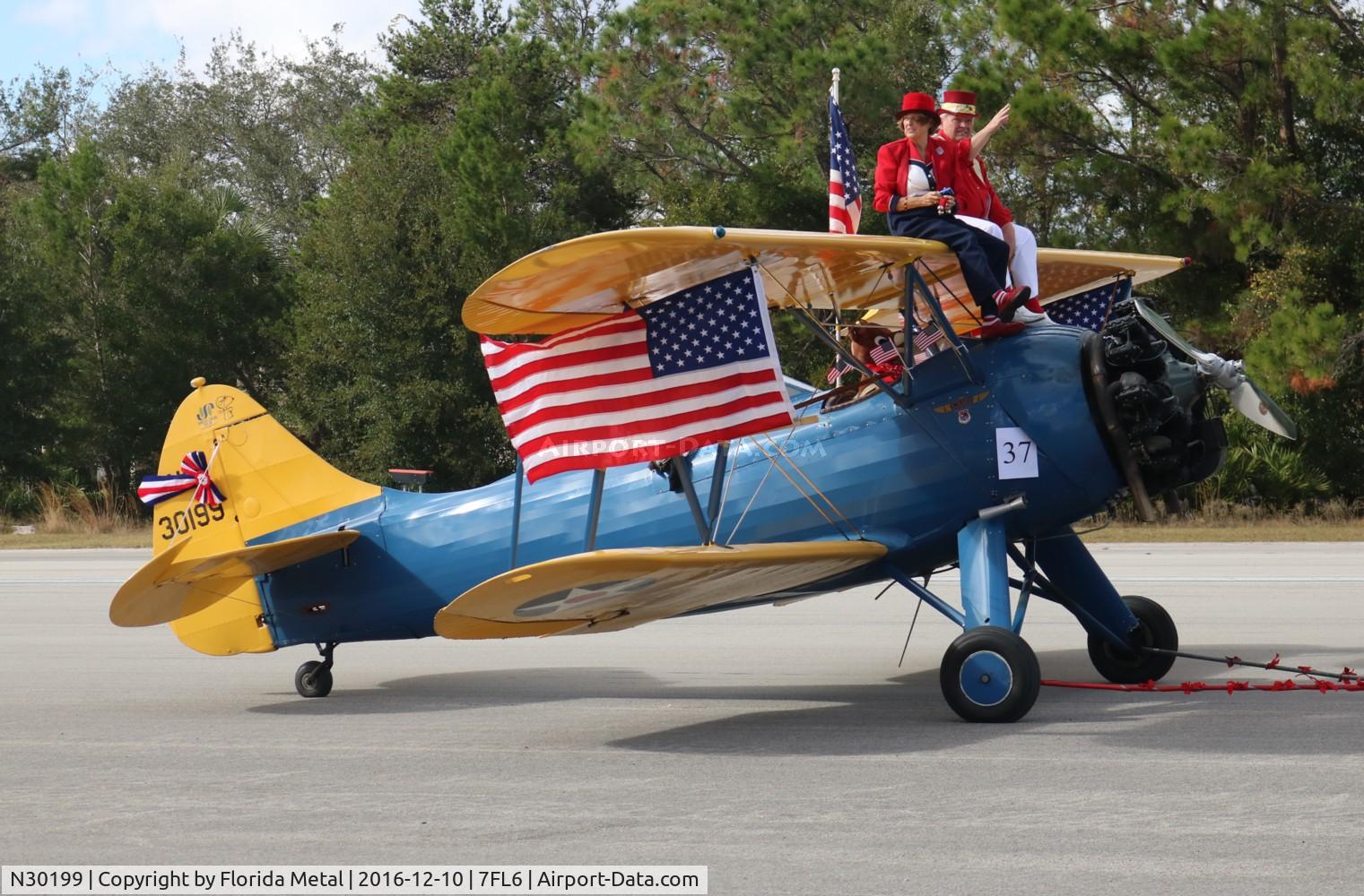 N30199, 1941 Waco UPF-7 C/N 5630, Spruce Creek 2016
