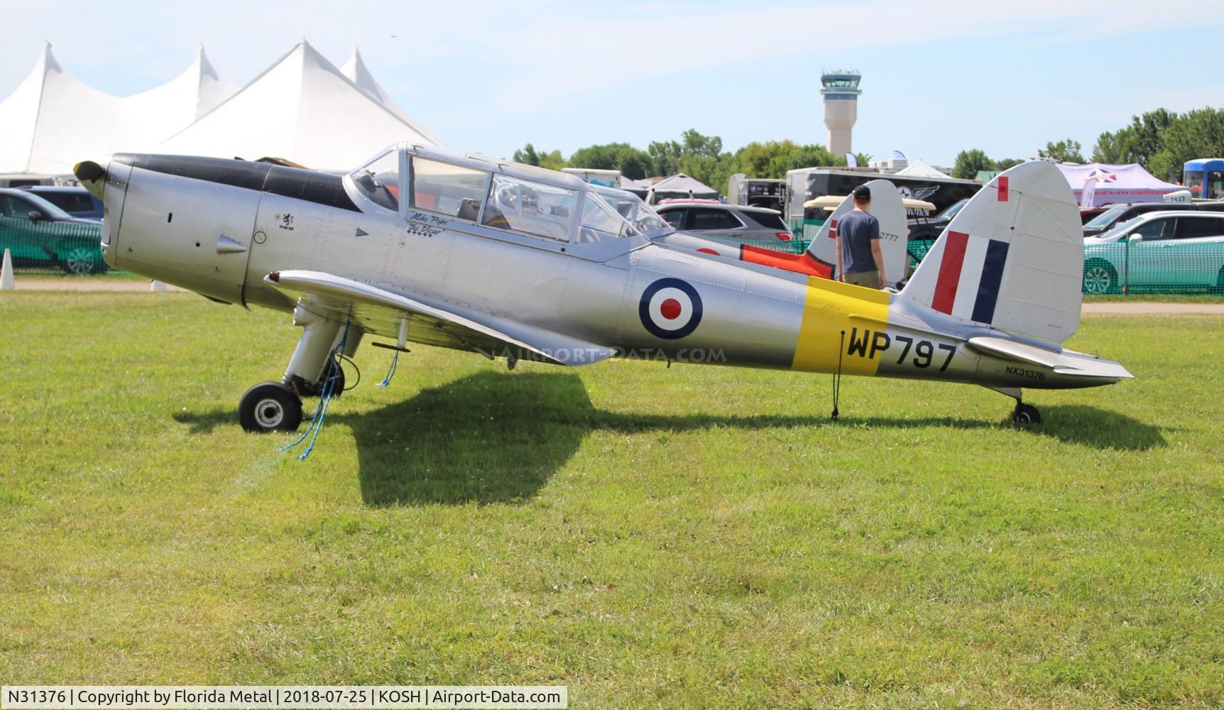 N31376, 1951 De Havilland DHC-1 Chipmunk T.10 C/N C1/0689 (DHB-580?), EAA OSH 2018