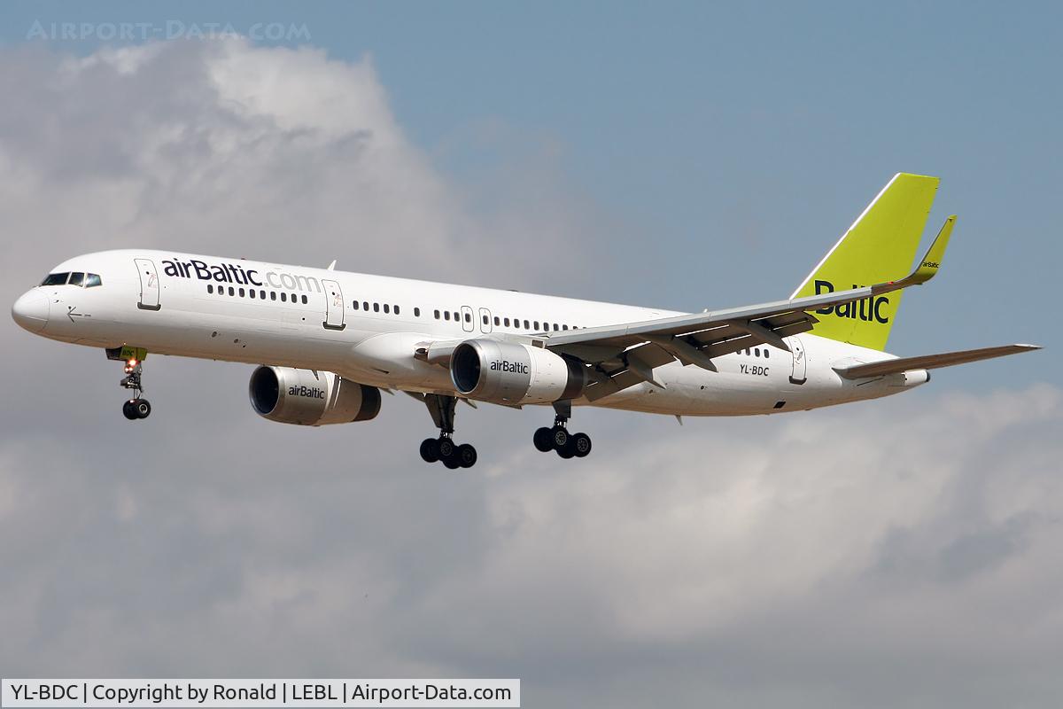 YL-BDC, 1999 Boeing 757-256 C/N 26253, at el prat