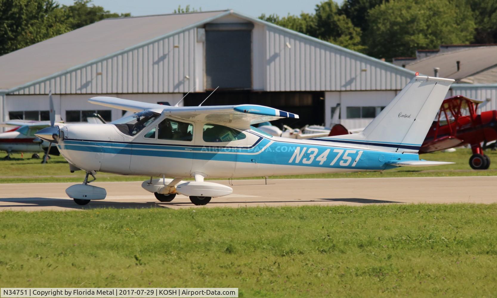 N34751, 1973 Cessna 177B Cardinal C/N 17701977, EAA OSH 2017