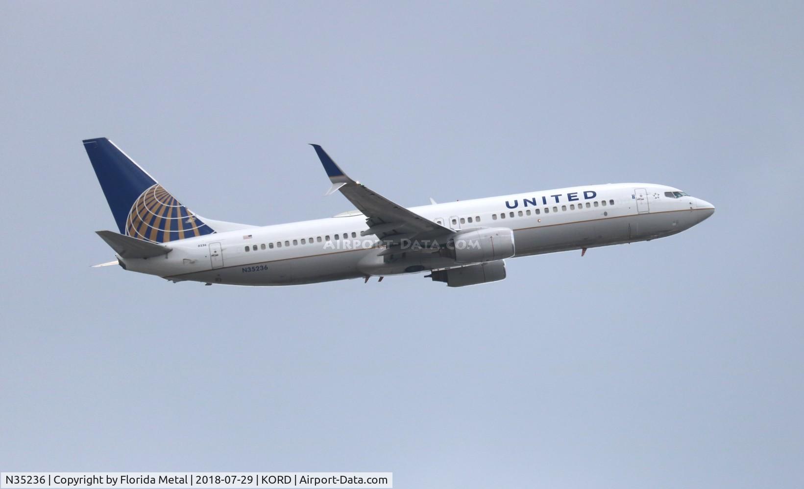 N35236, 1999 Boeing 737-824 C/N 28801, ORD spotting 2018