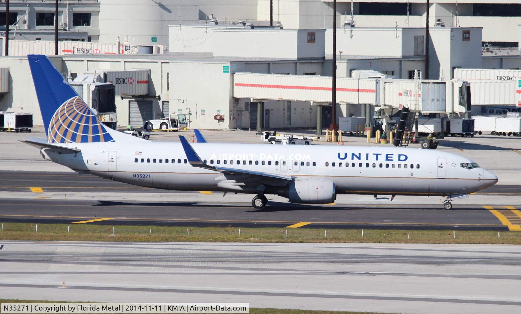 N35271, 2001 Boeing 737-824 C/N 31589, MIA spotting 2014