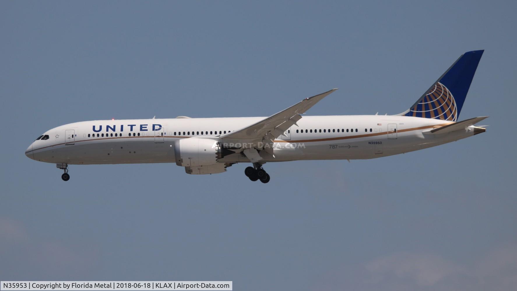 N35953, 2015 Boeing 787-9 Dreamliner C/N 36404, LAX spotting 2018