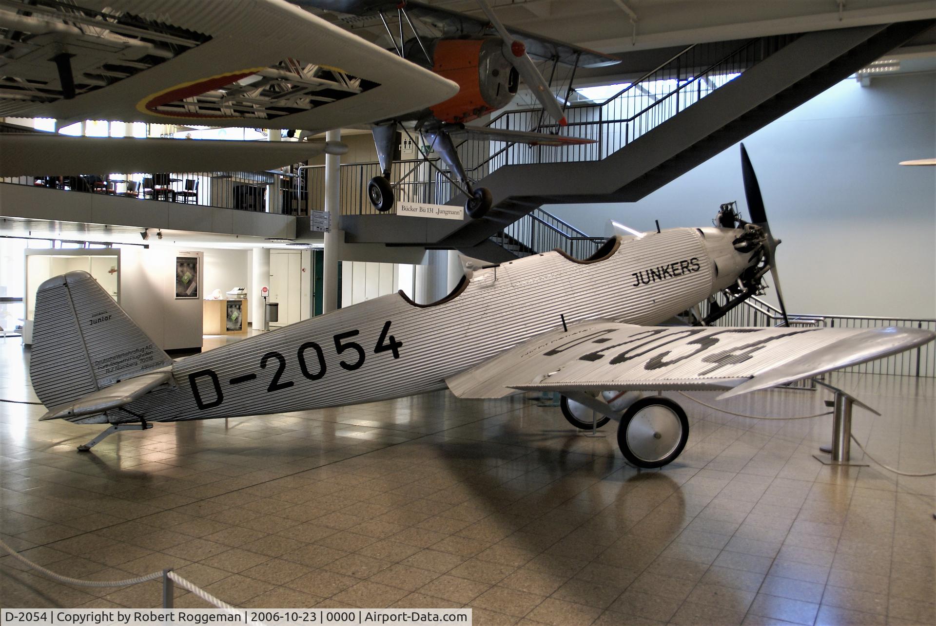 D-2054, 1931 Junkers A-50 Junior C/N 3575, PRESERVED.DEUTSCHES MUSEUM MUNCHEN.