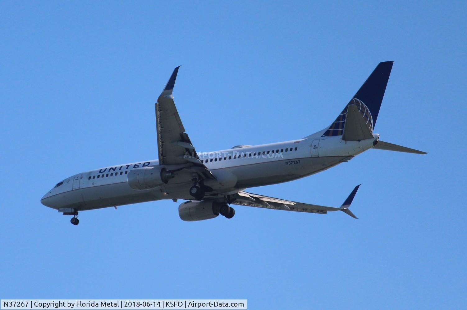 N37267, 2001 Boeing 737-824 C/N 31586, SFO spotting 2018