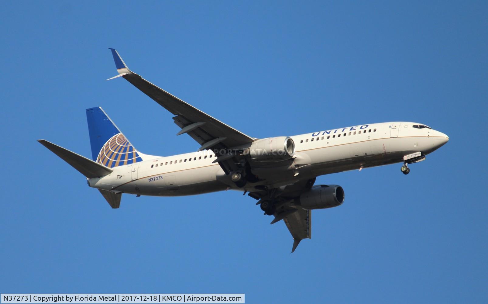 N37273, 2001 Boeing 737-824 C/N 31591, MCO spotting 2017