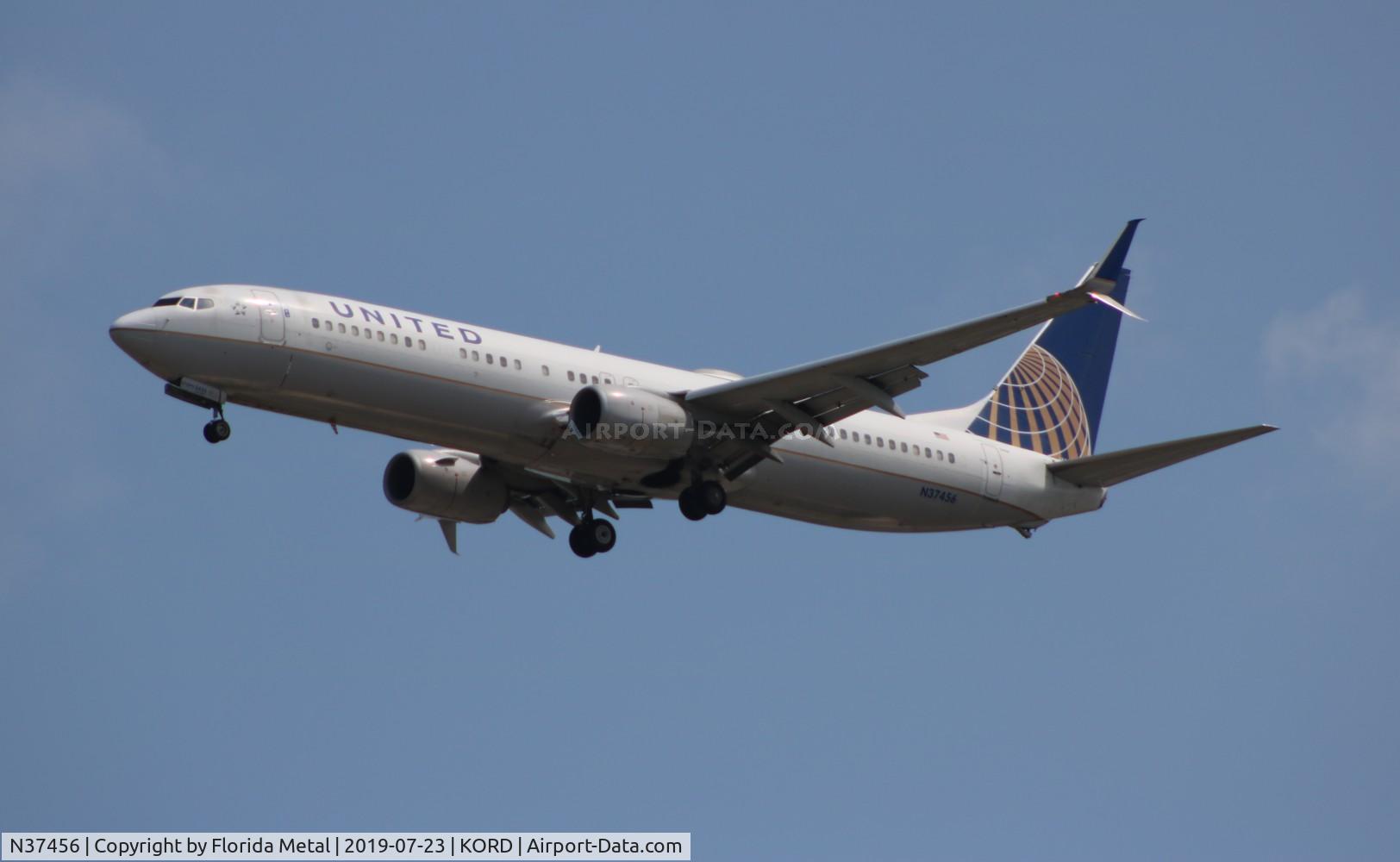N37456, 2012 Boeing 737-924/ER C/N 37205, ORD spotting 2019