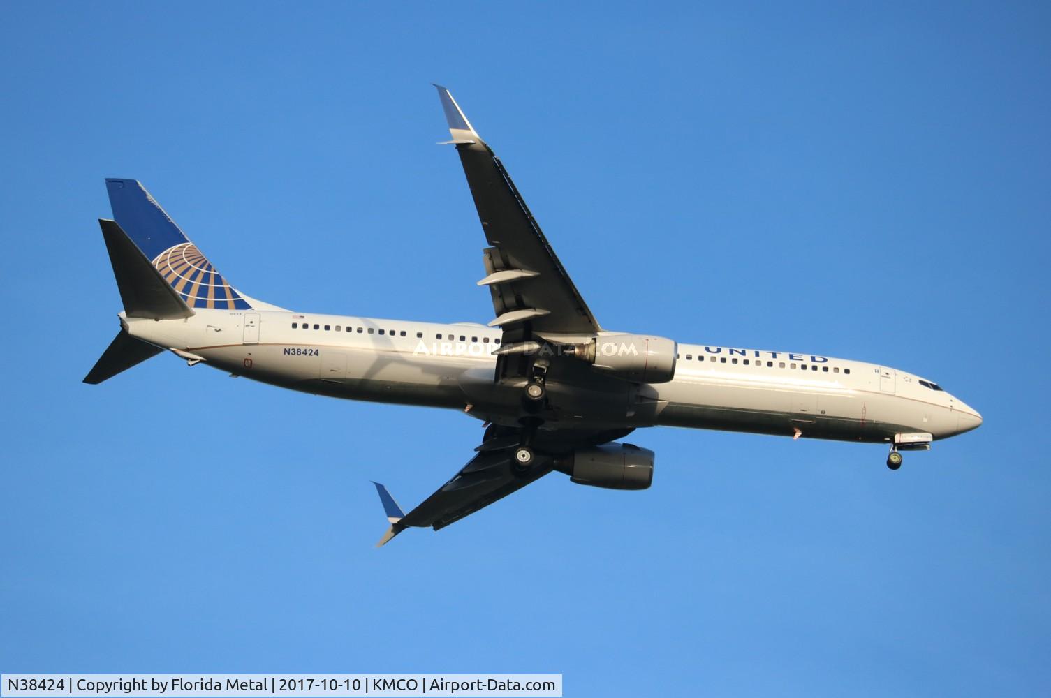 N38424, 2008 Boeing 737-924/ER C/N 37095, MCO spotting 2017