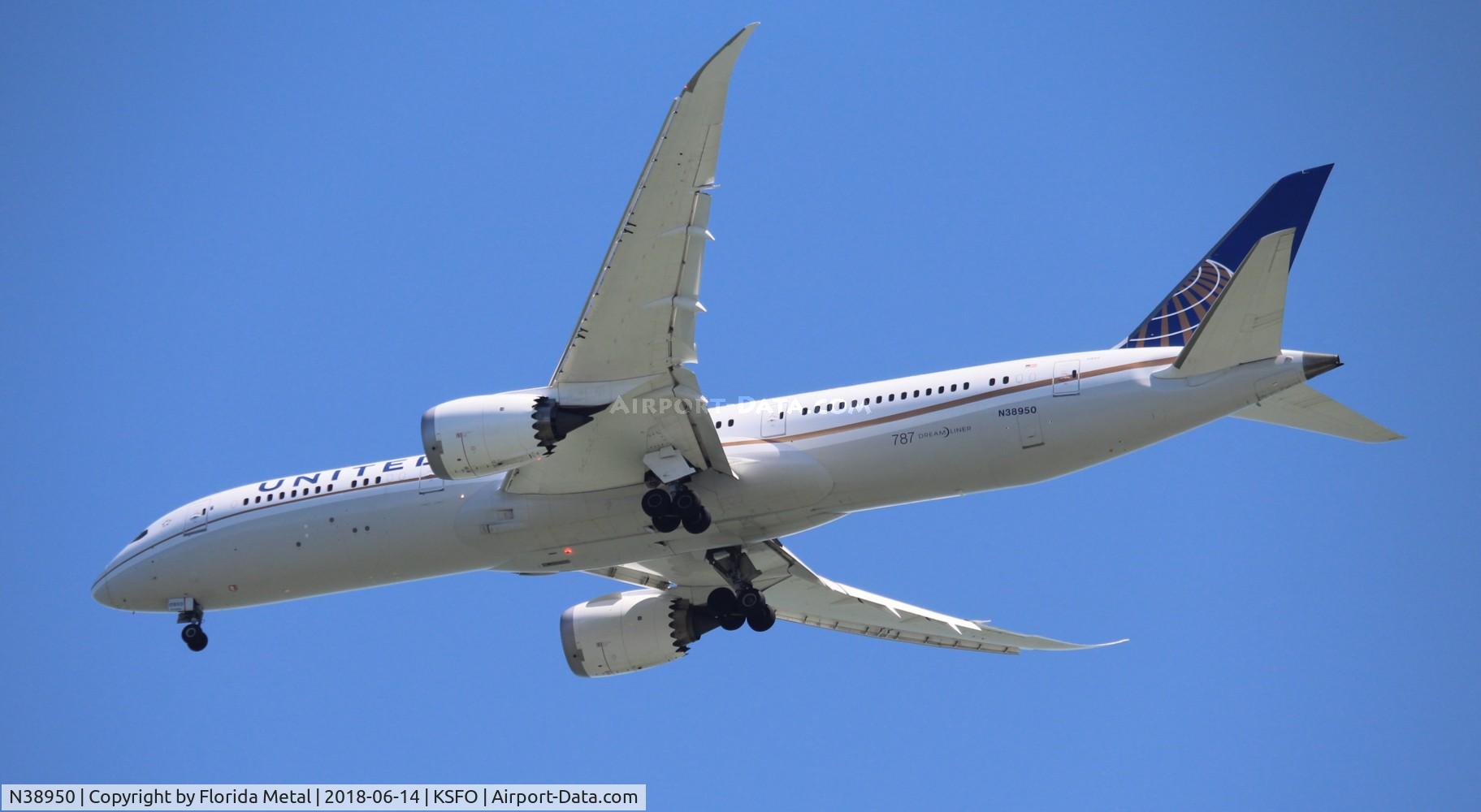 N38950, 2014 Boeing 787-9 Dreamliner Dreamliner C/N 36401, SFO spotting 2018