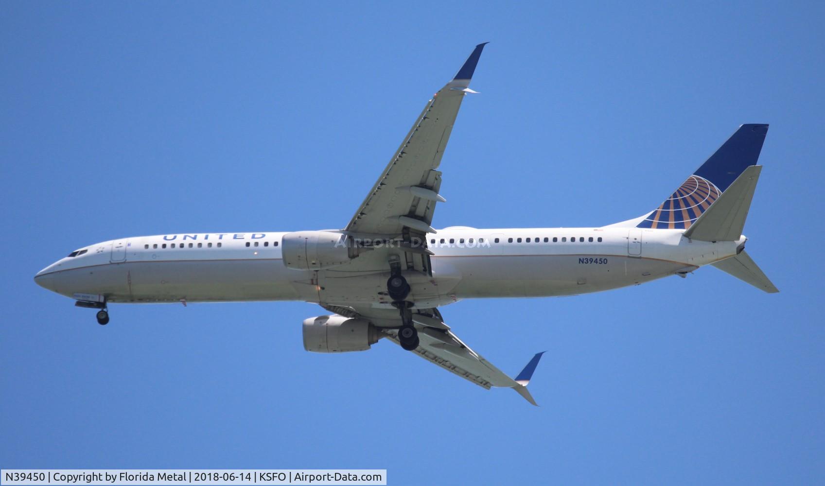 N39450, 2012 Boeing 737-924/ER C/N 40004, SFO spotting 2018