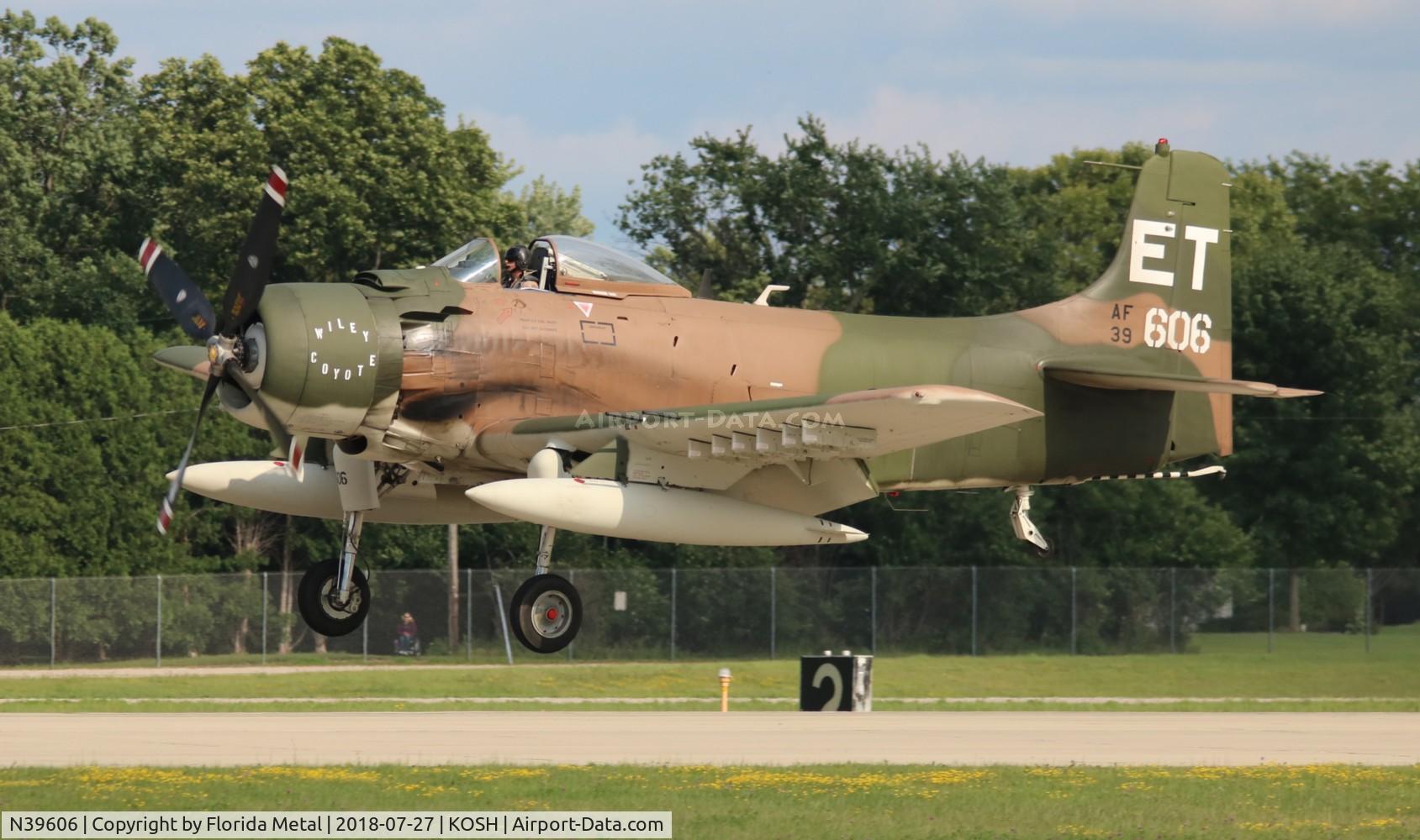 N39606, 1955 Douglas AD-6 Skyraider C/N 10838, EAA OSH 2018