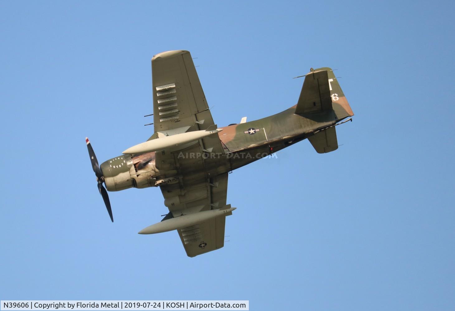 N39606, 1955 Douglas AD-6 Skyraider C/N 10838, EAA OSH 2019