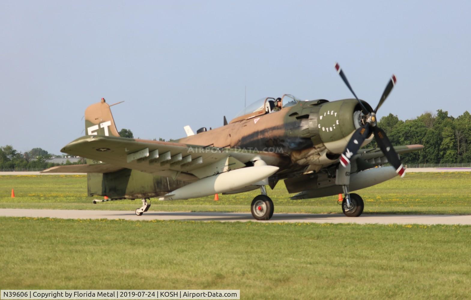 N39606, 1955 Douglas AD-6 Skyraider C/N 10838, EAA OSH 2019