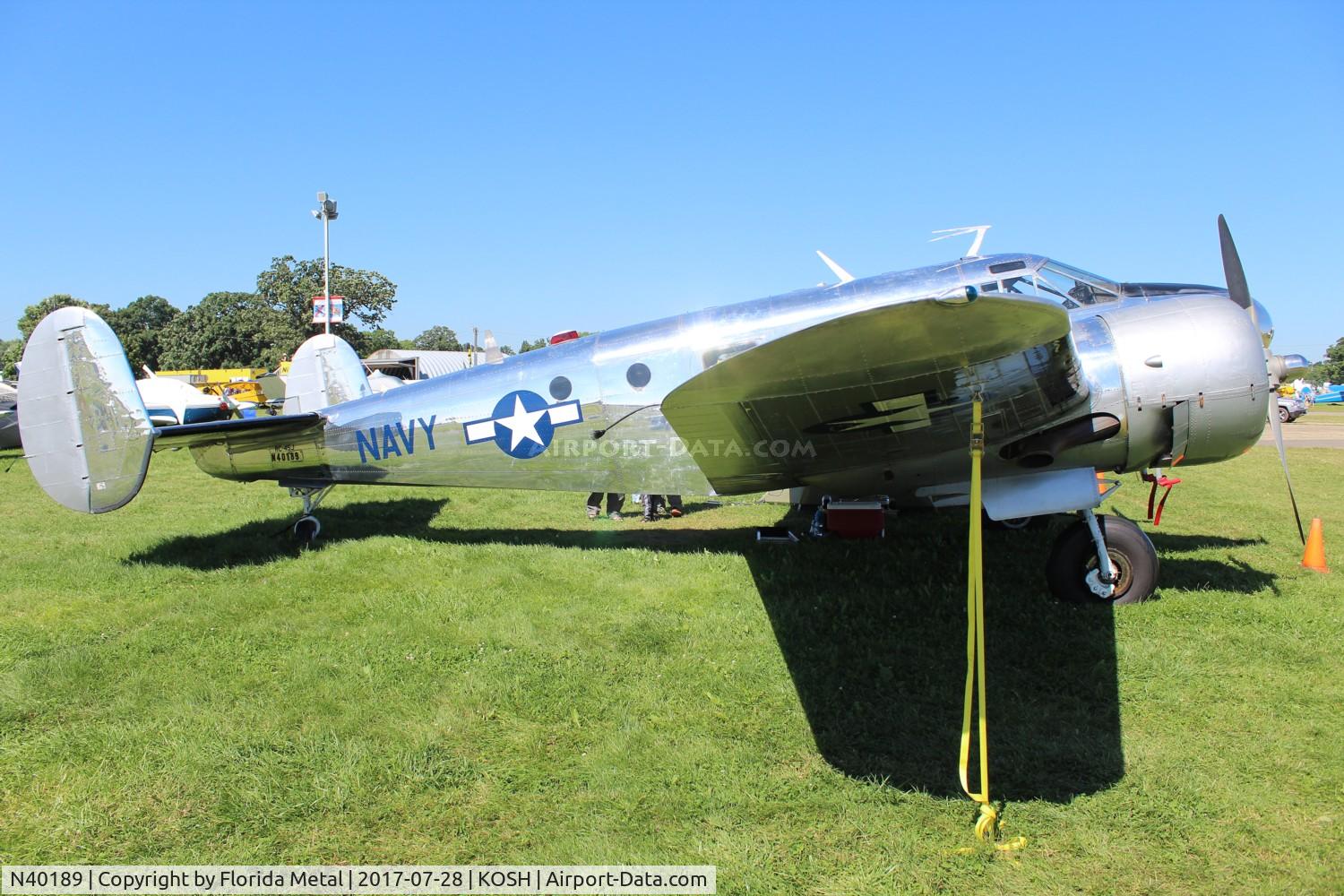 N40189, 1943 Beech RC-45J Expeditor C/N 5523, EAA OSH 2017