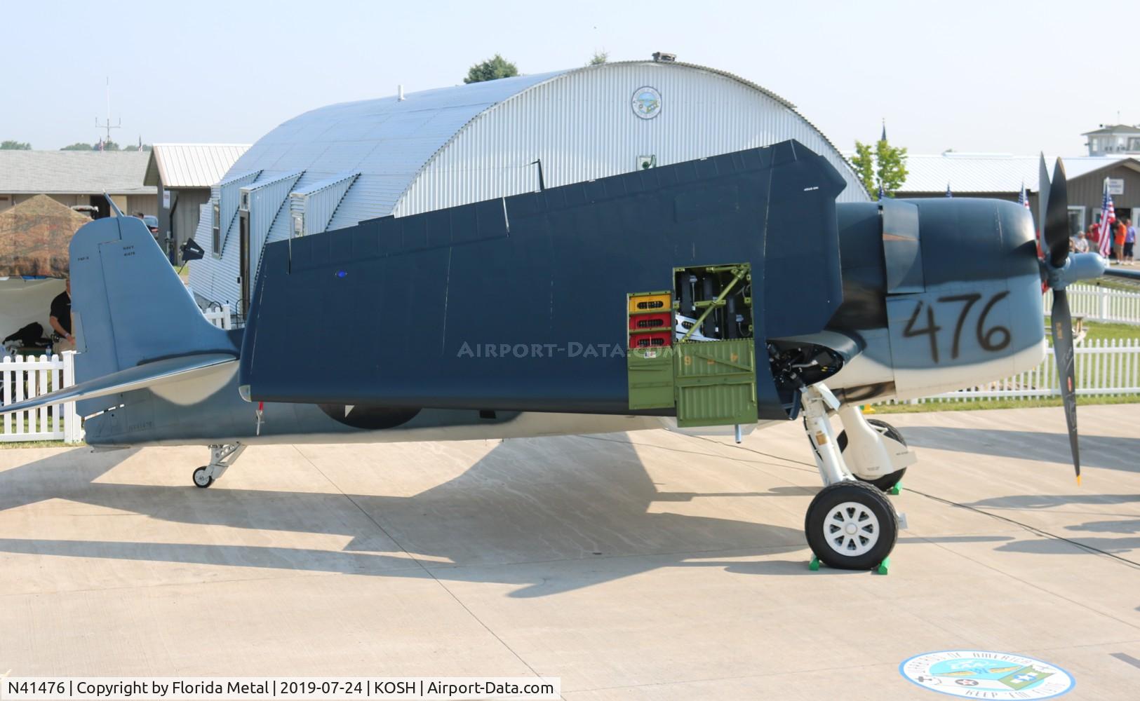 N41476, 1971 Grumman F6F-3 Hellcat C/N 2742, EAA OSH 2019