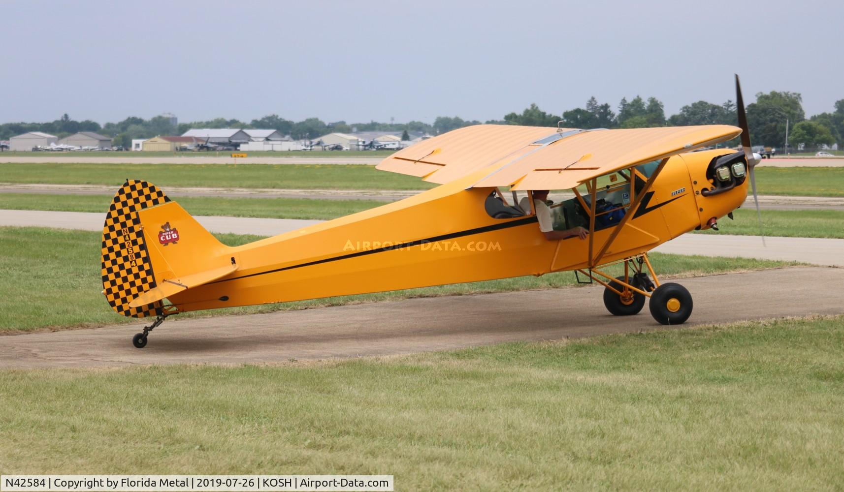 N42584, 1945 Piper J3C-65 Cub Cub C/N 14865, EAA OSH 2019