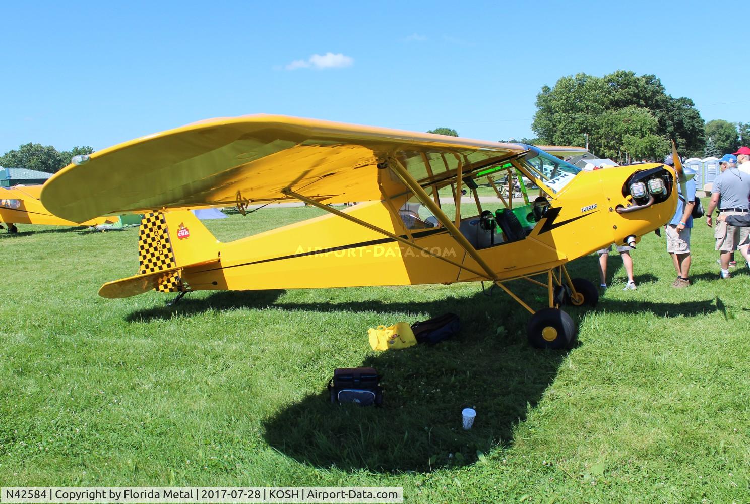 N42584, 1945 Piper J3C-65 Cub Cub C/N 14865, EAA OSH 2017