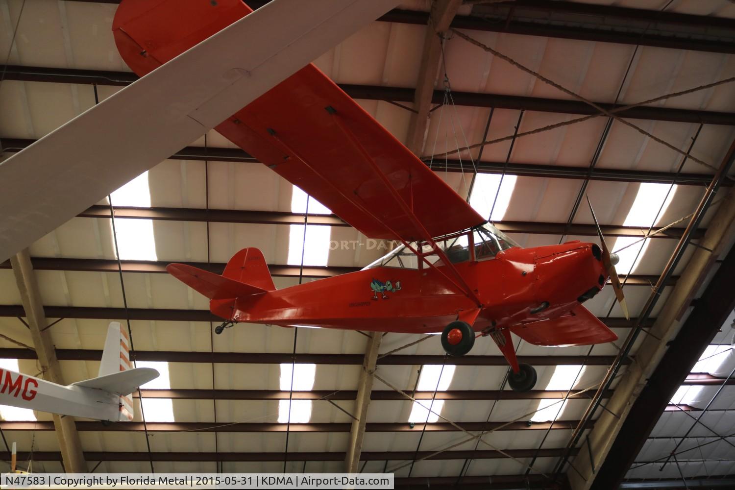 N47583, 1944 Taylorcraft DCO-65 C/N 5422, PIMA Museum 2015 Taylorcraft