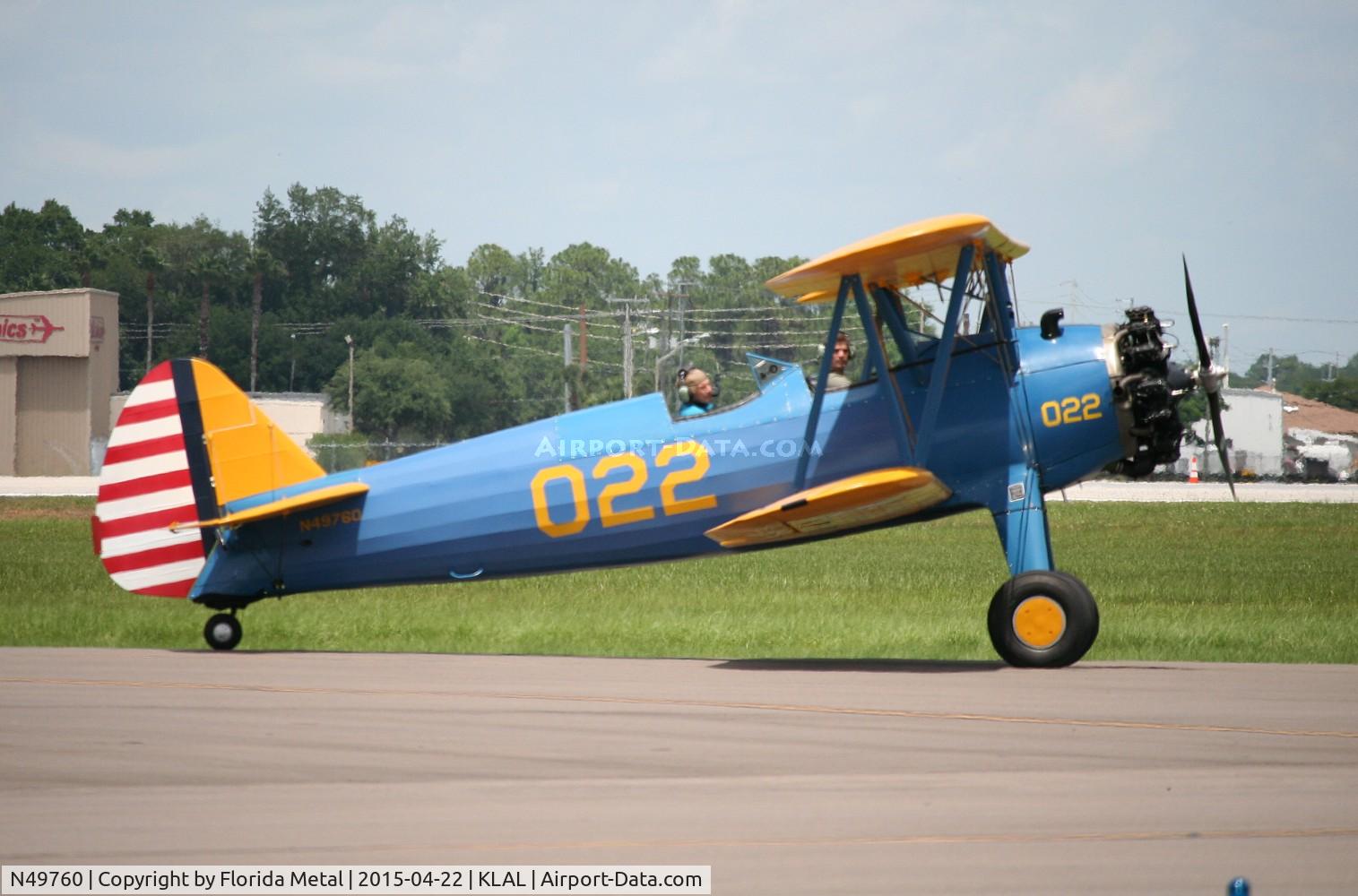 N49760, 1941 Boeing A75N1(PT17) C/N 75-1581, SNF LAL 2015