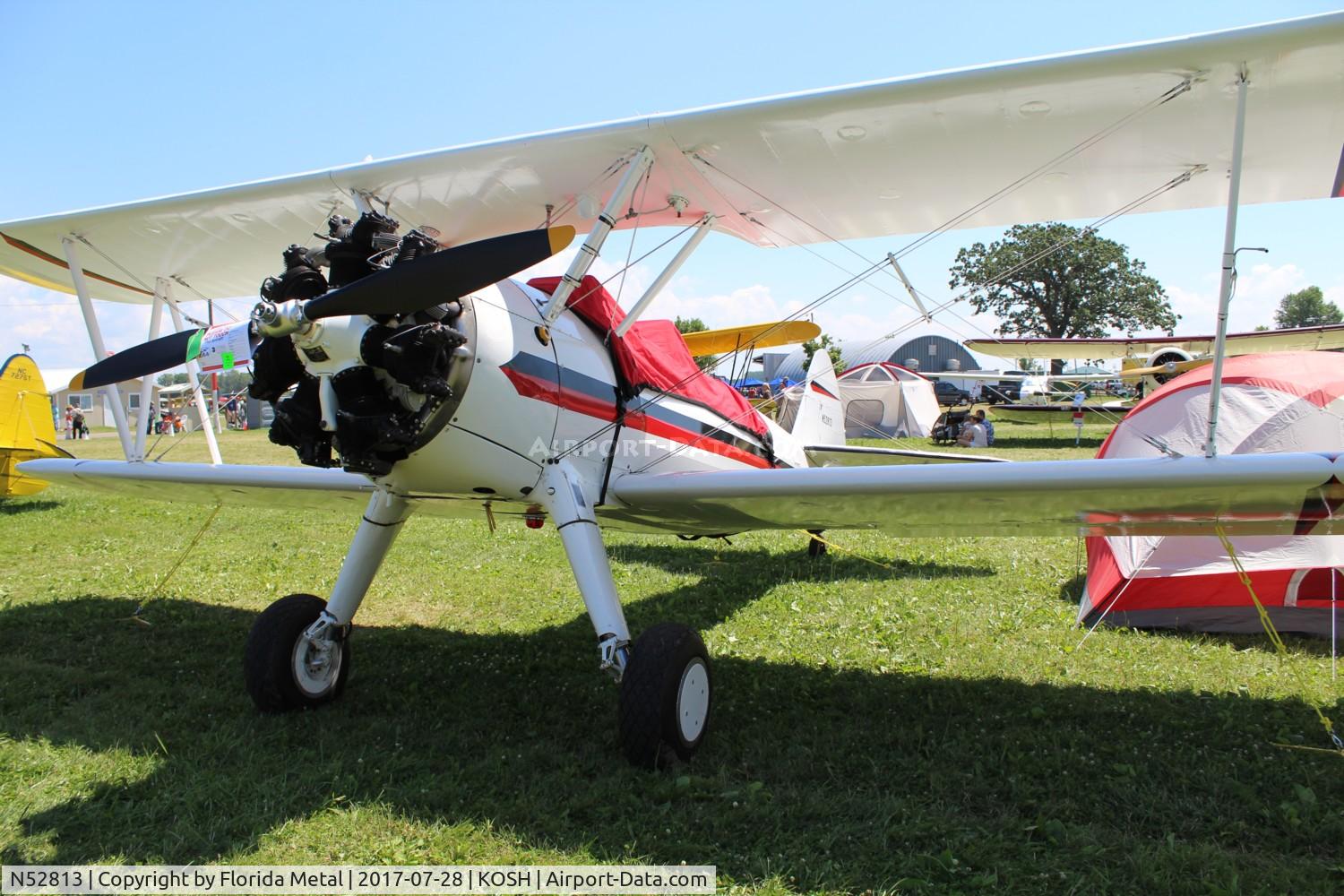 N52813, 1940 Boeing A75N1(PT17) C/N 75-394, EAA OSH 2017