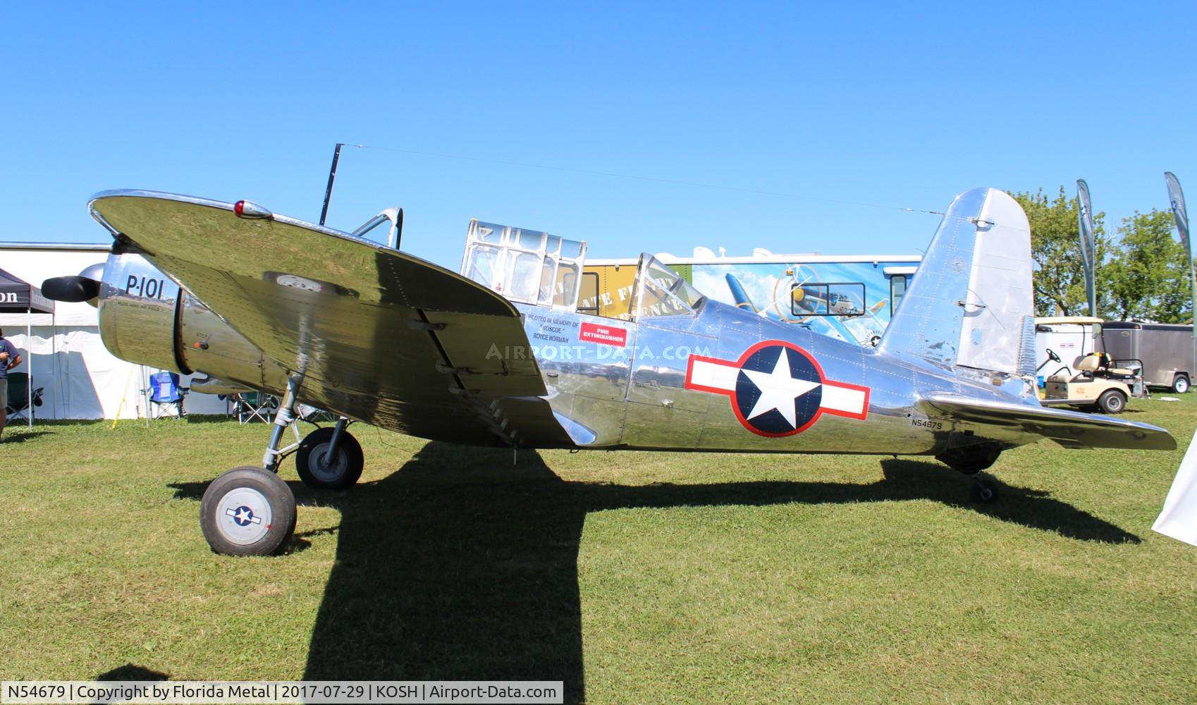 N54679, 1941 Consolidated Vultee BT-13A C/N 2990, EAA OSH 2017