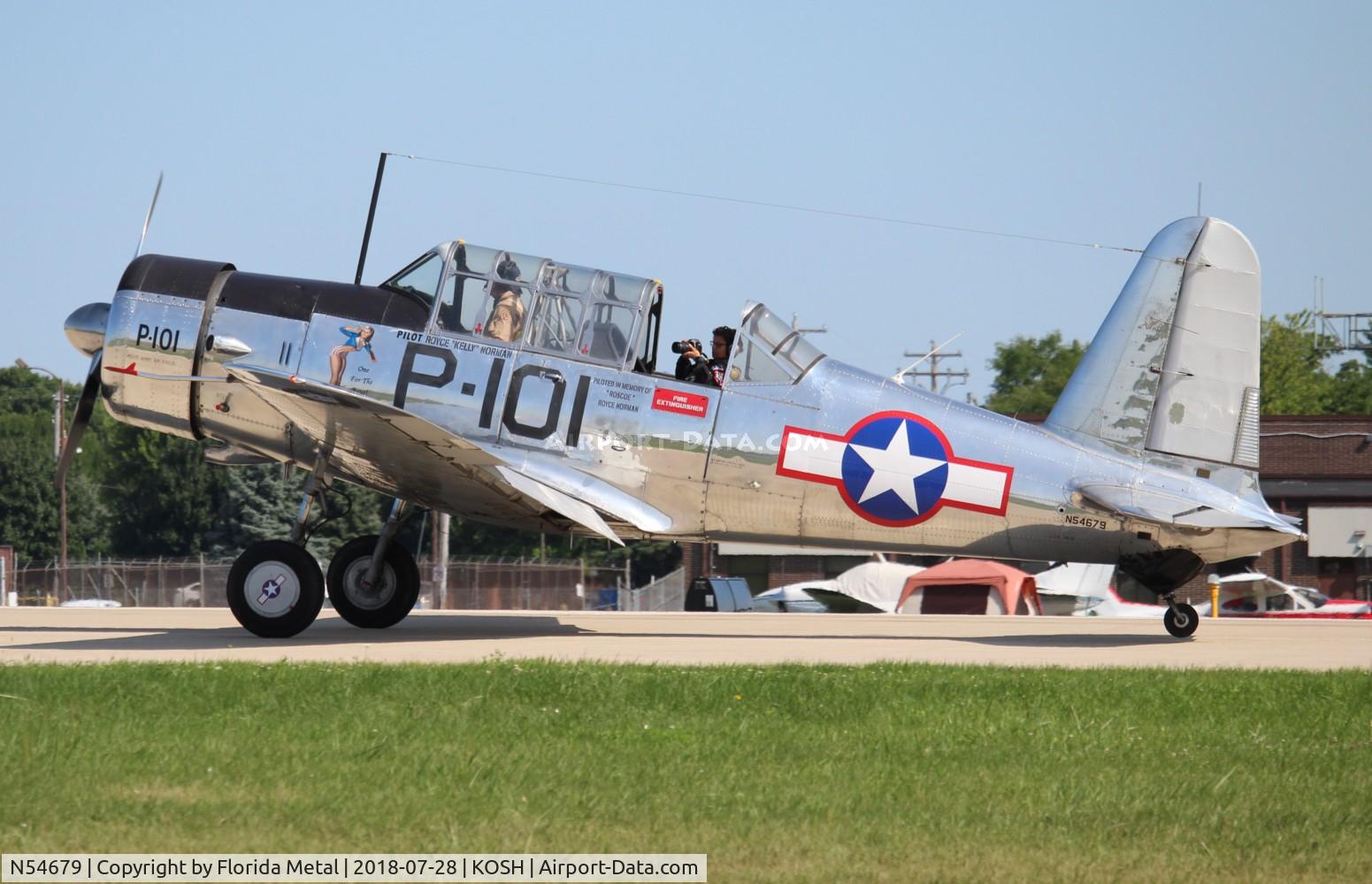 N54679, 1941 Consolidated Vultee BT-13A C/N 2990, EAA OSH 2018