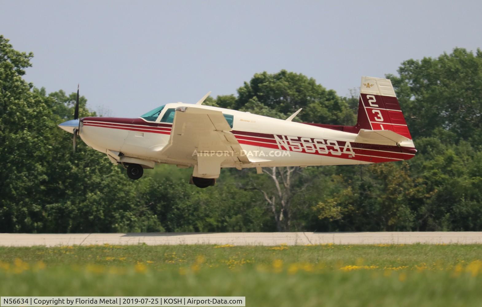 N56634, 1983 Mooney M20K C/N 25-0764, EAA OSH 2019