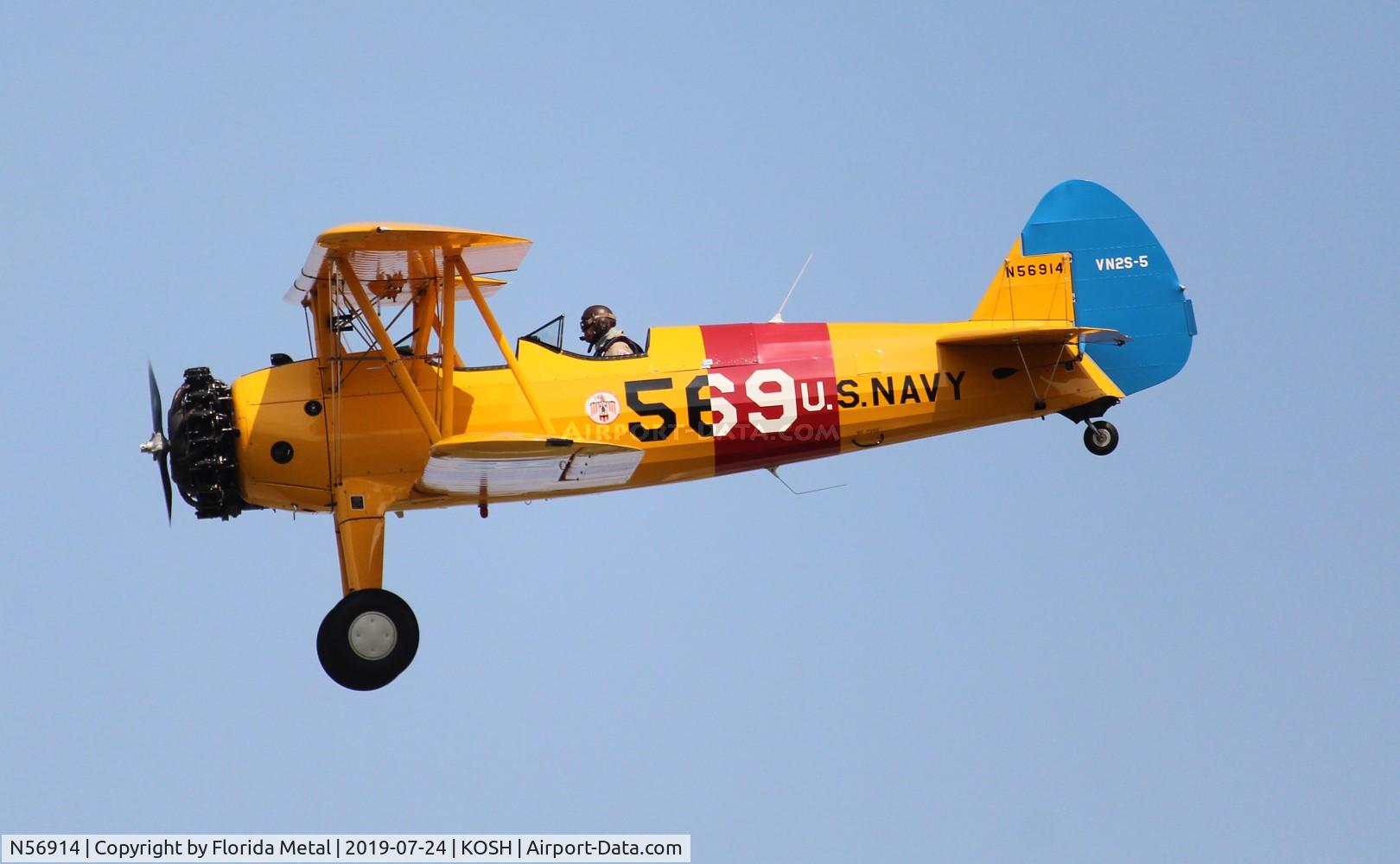 N56914, 1942 Boeing A75N1(PT17) C/N 75-2101, EAA OSH 2019