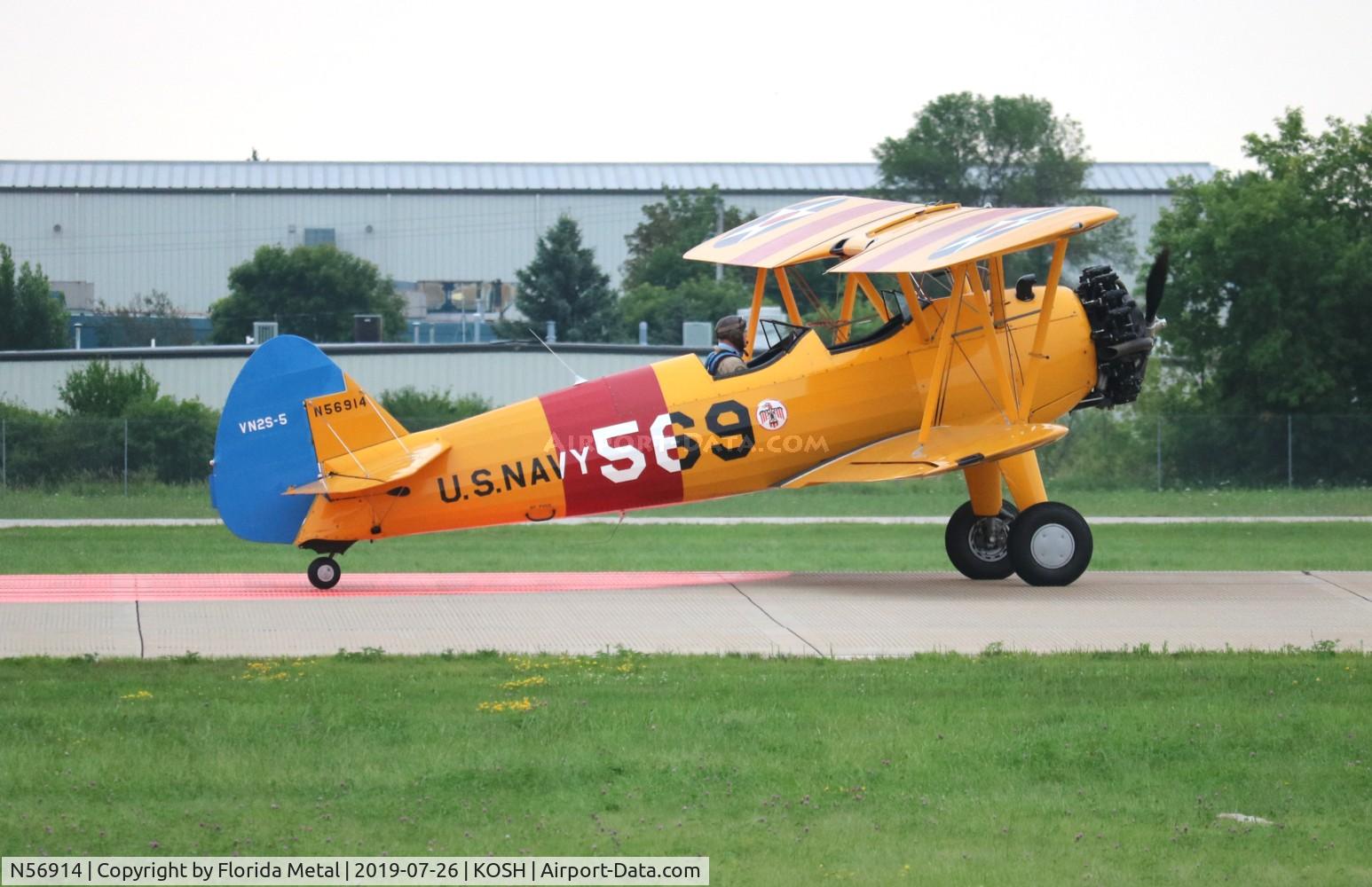 N56914, 1942 Boeing A75N1(PT17) C/N 75-2101, EAA OSH 2019