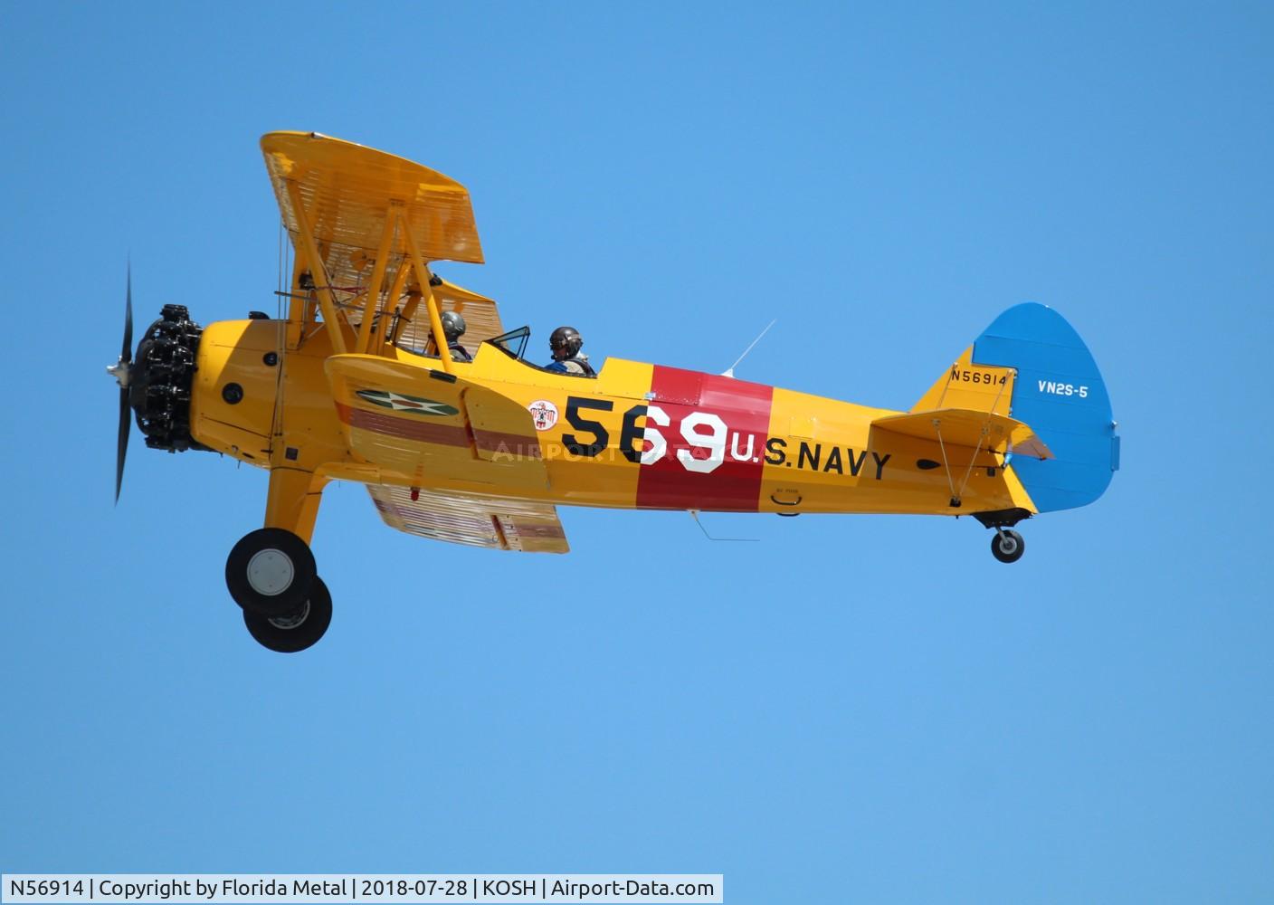 N56914, 1942 Boeing A75N1(PT17) C/N 75-2101, EAA OSH 2018