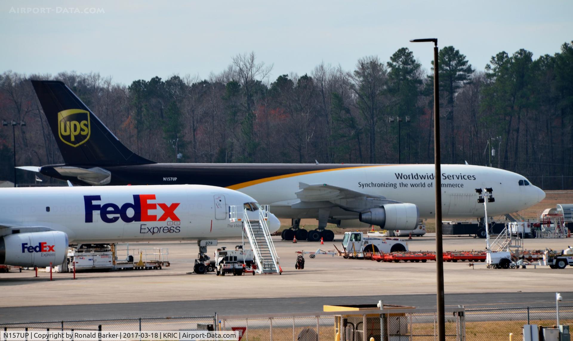 N157UP, 2004 Airbus A300F4-622R C/N 0846, Parked Richmond