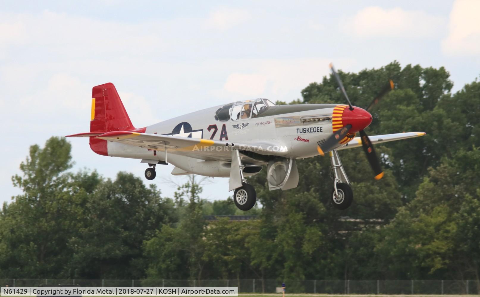 N61429, 1942 North American P-51C Mustang C/N 103-26199, EAA OSH 2018