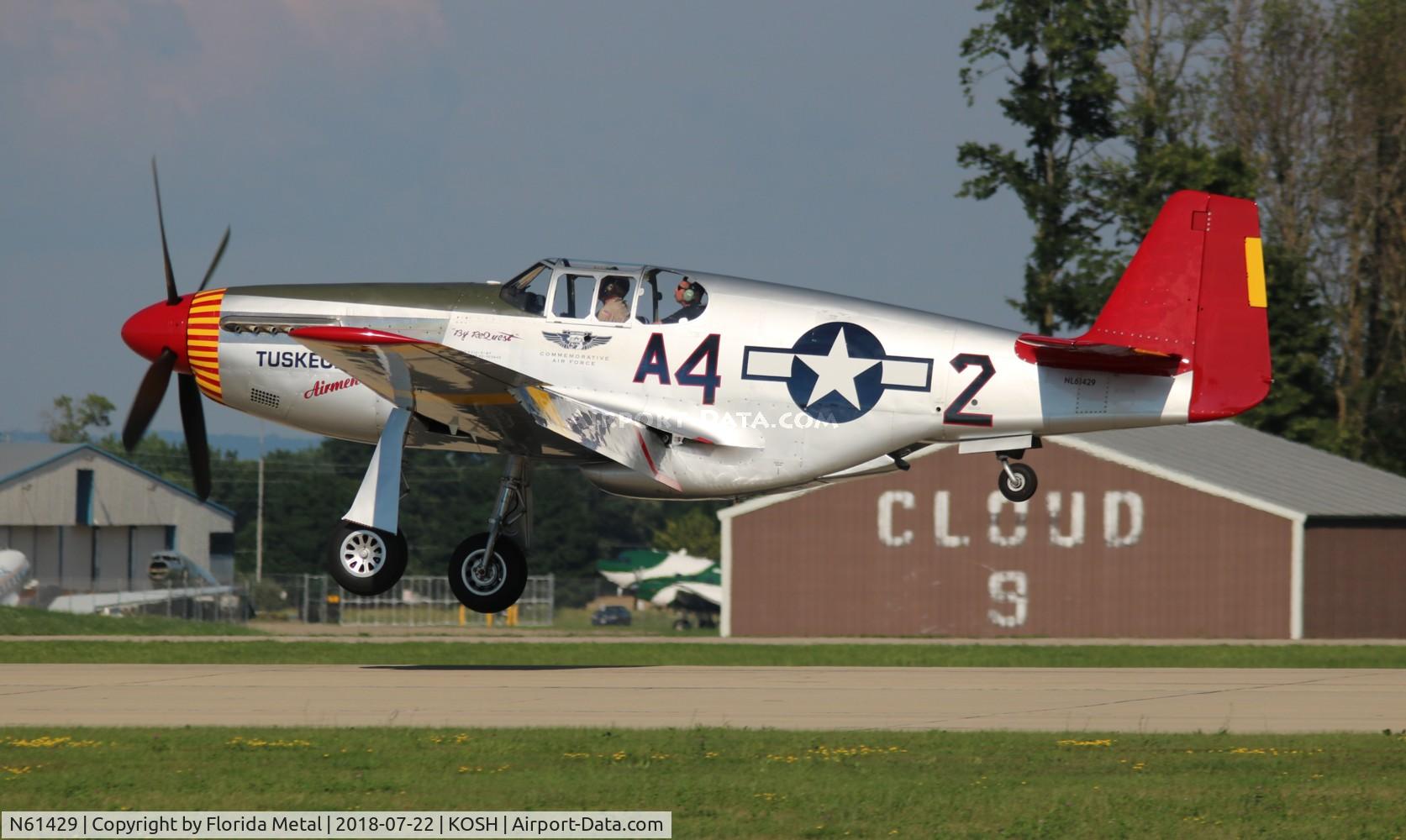 N61429, 1942 North American P-51C Mustang C/N 103-26199, EAA OSH 2018