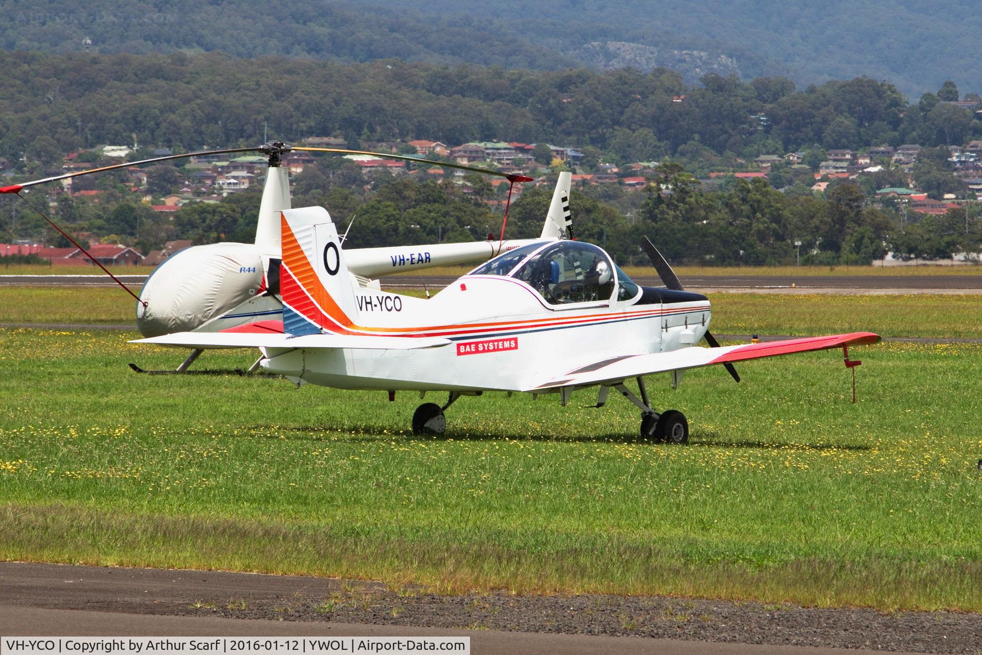 VH-YCO, 1976 Pacific Aerospace CT/4B Airtrainer C/N 087, HARS Albion Park Jan 2016