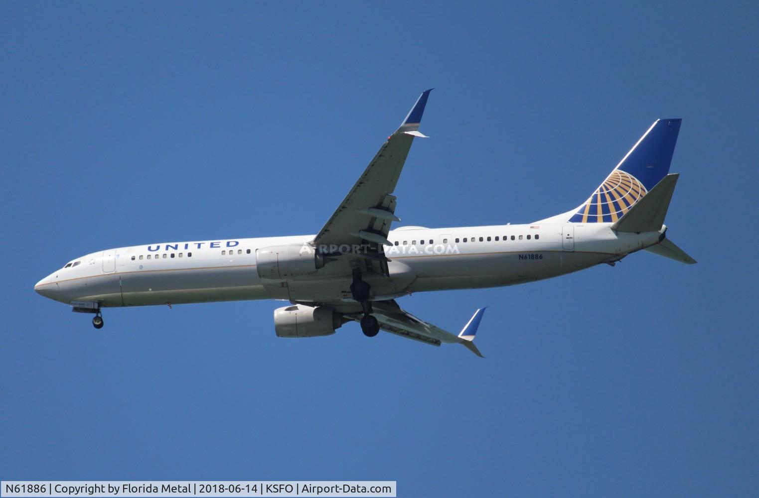 N61886, 2015 Boeing 737-924/ER C/N 42190, SFO spotting 2018