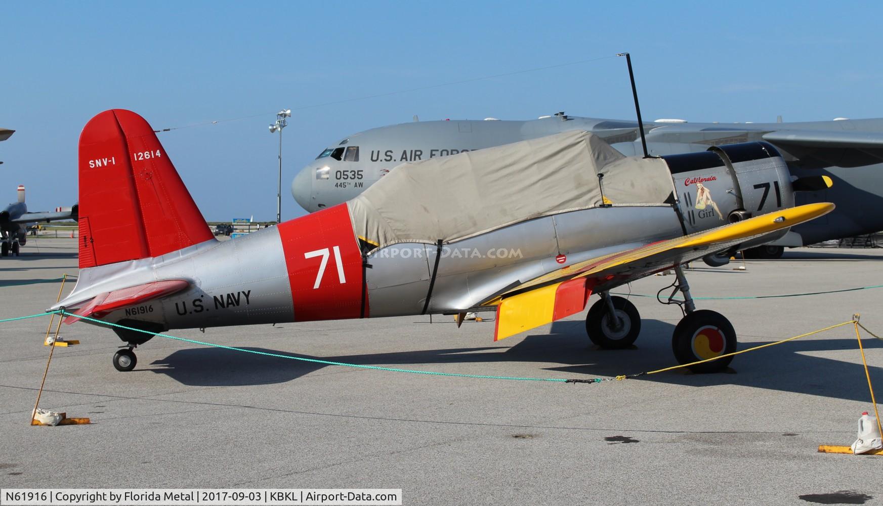 N61916, 1942 Vultee SNV-1 (BT-13A) Valiant C/N 7041, Cleveland Airshow 2017