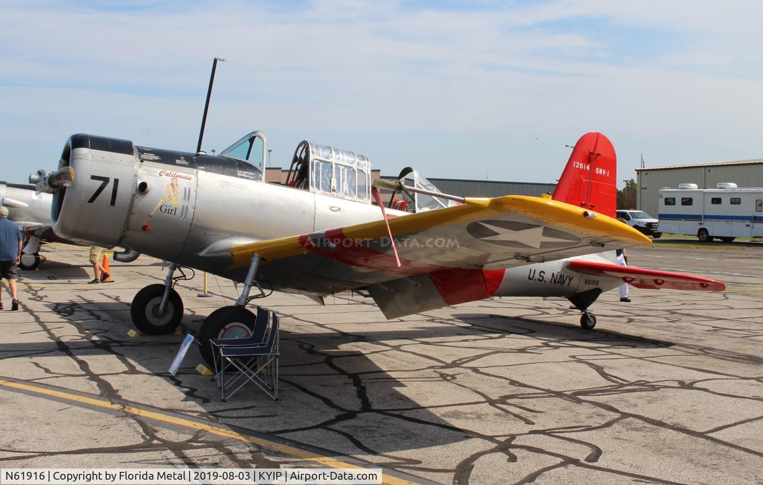 N61916, 1942 Vultee SNV-1 (BT-13A) Valiant C/N 7041, TOM YIP 2019