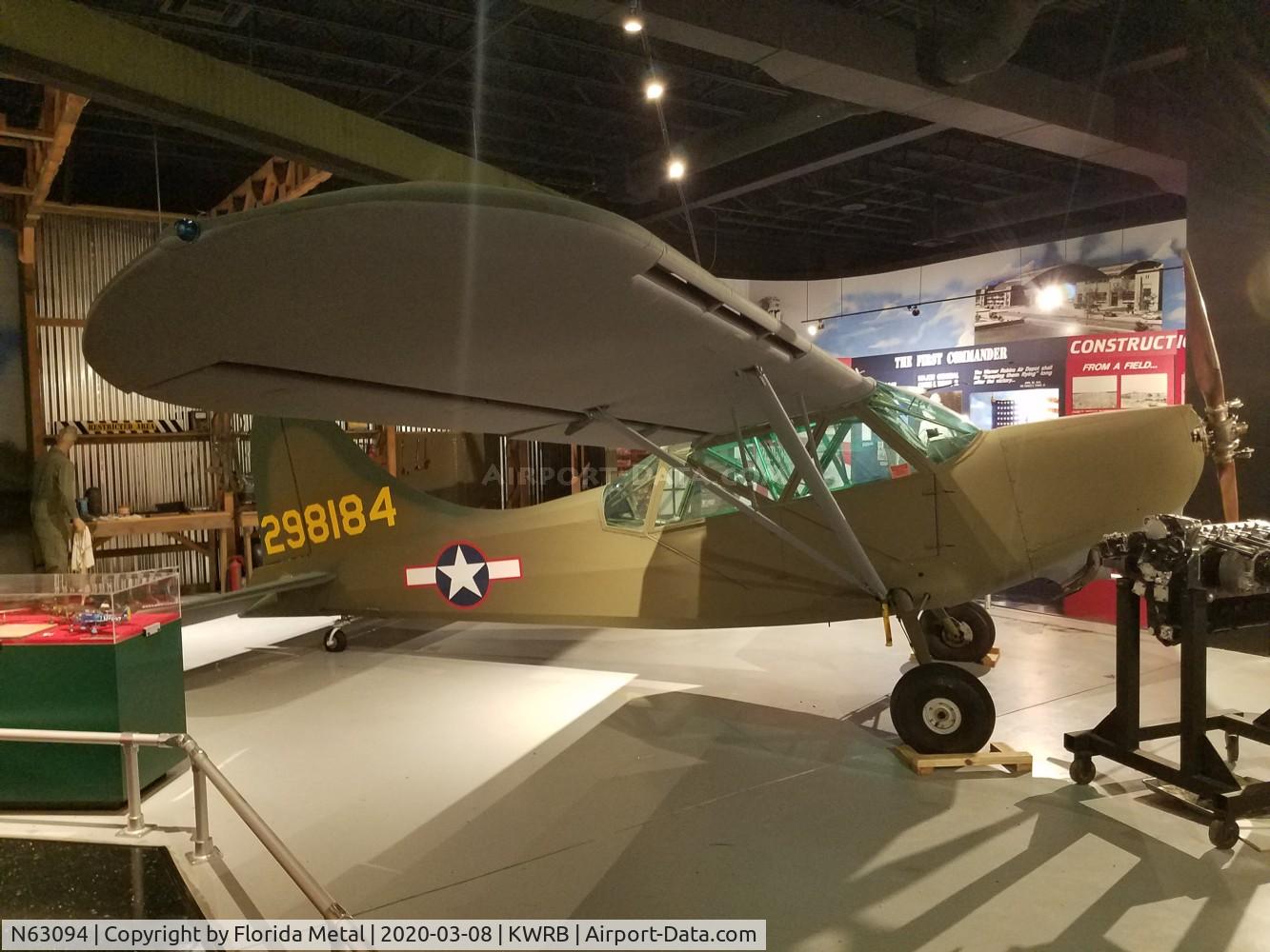 N63094, 1944 Stinson L-5 Sentinel C/N 76-421, Warner Robbins 2020
