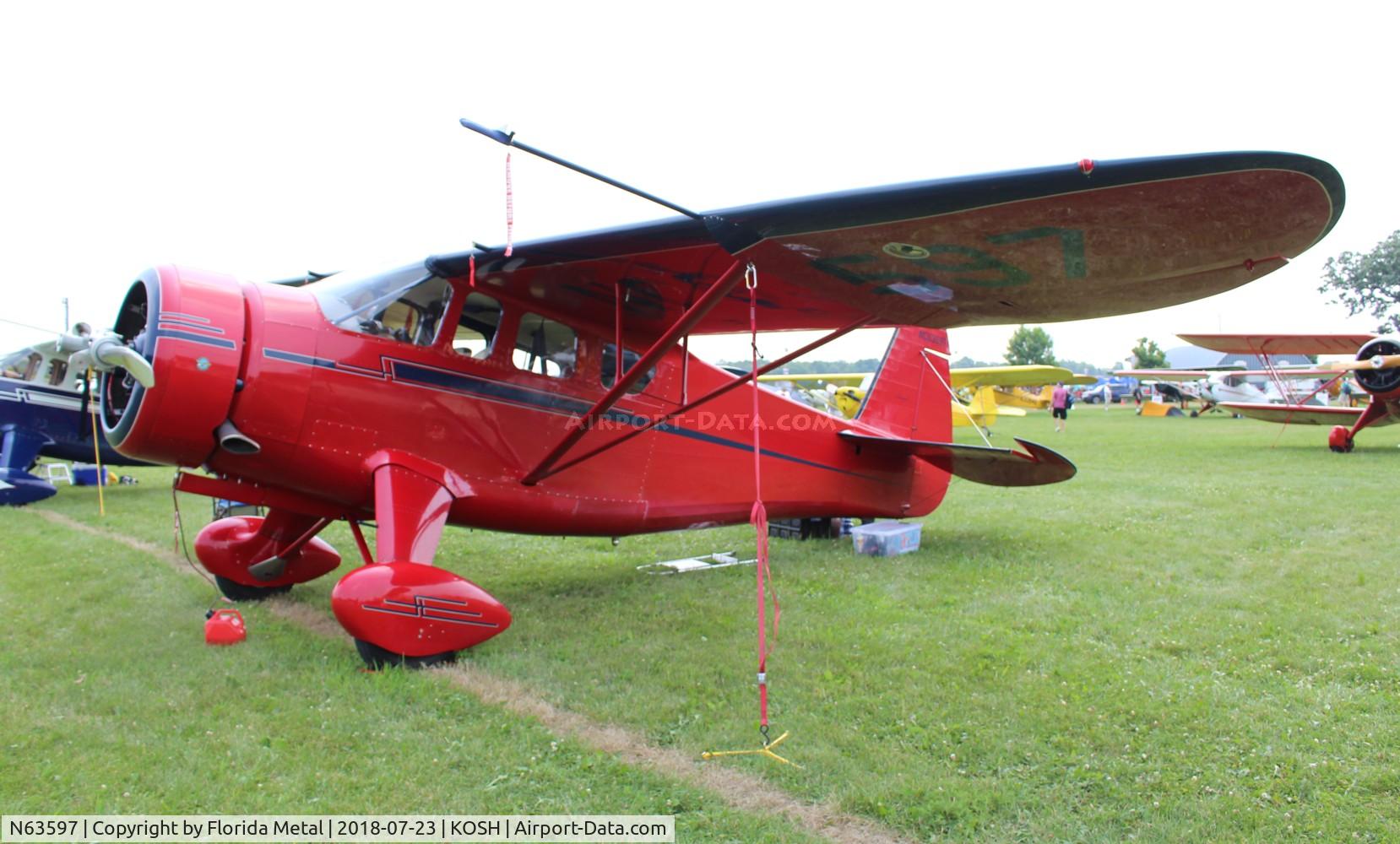N63597, 1947 Howard Aircraft DGA-15P C/N 1830, EAA OSH 2018