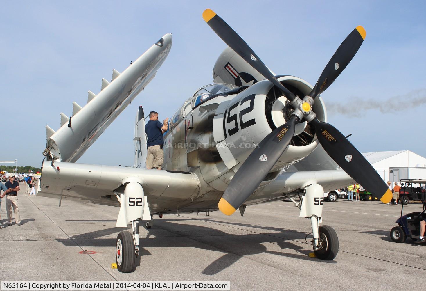 N65164, 1955 Douglas EA-1E Skyraider AD-5W C/N 55-471DH, SNF LAL 2014