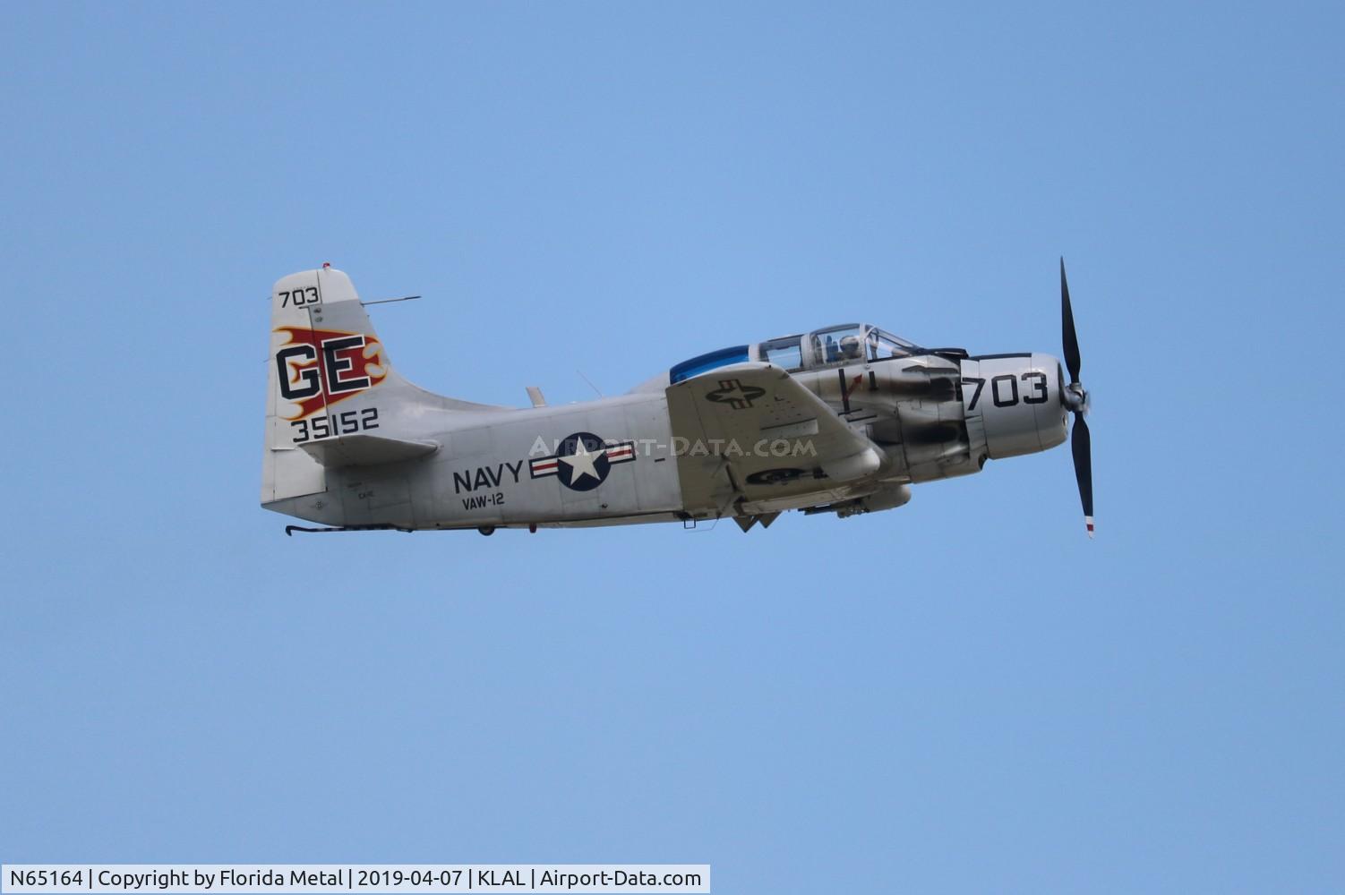N65164, 1955 Douglas EA-1E Skyraider AD-5W C/N 55-471DH, SNF LAL 2019