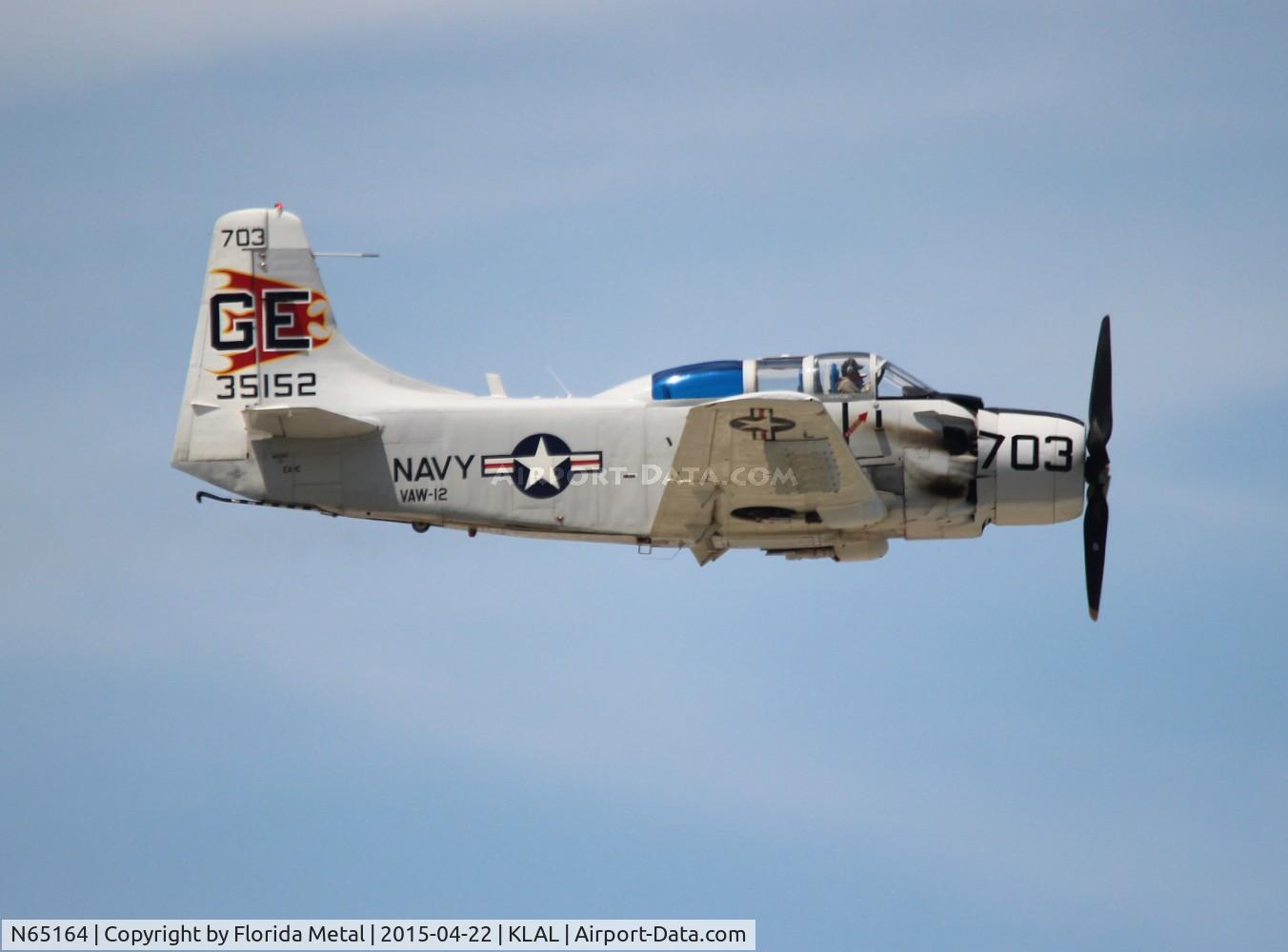 N65164, 1955 Douglas EA-1E Skyraider AD-5W C/N 55-471DH, SNF LAL 2015