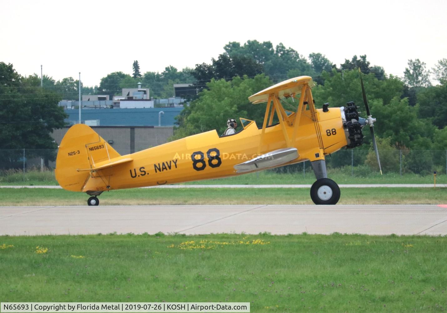 N65693, 1942 Boeing B75N1 C/N 75-6966, EAA OSH 2019
