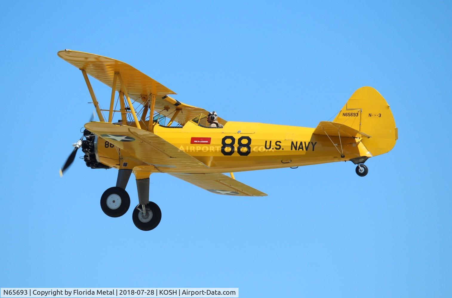 N65693, 1942 Boeing B75N1 C/N 75-6966, EAA OSH 2018