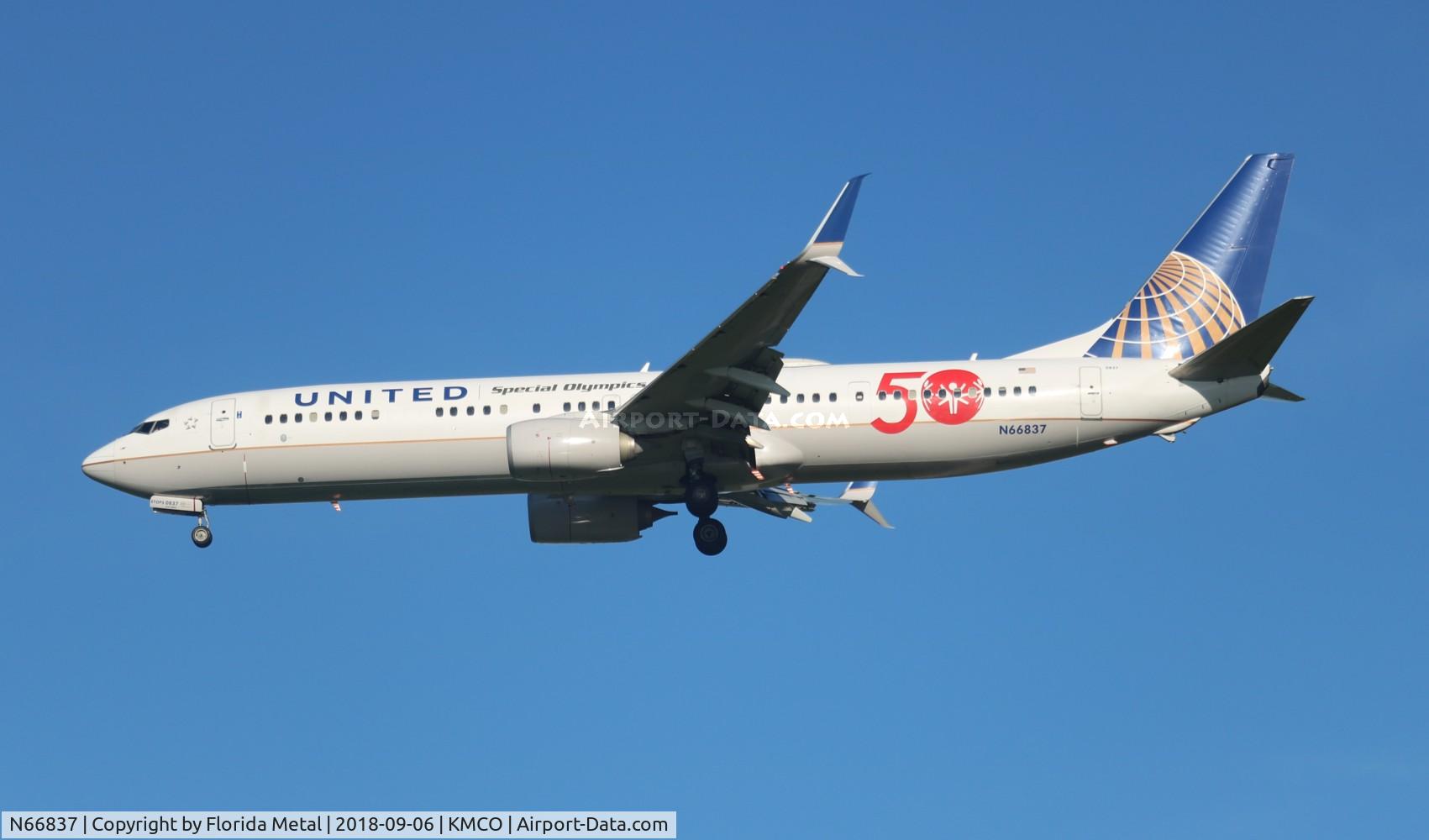 N66837, 2014 Boeing 737-924/ER C/N 60122, MCO spotting 2018