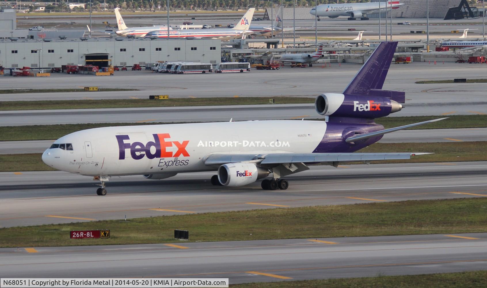 N68051, 1974 McDonnell Douglas MD-10-10F C/N 47805, MIA spotting 2014